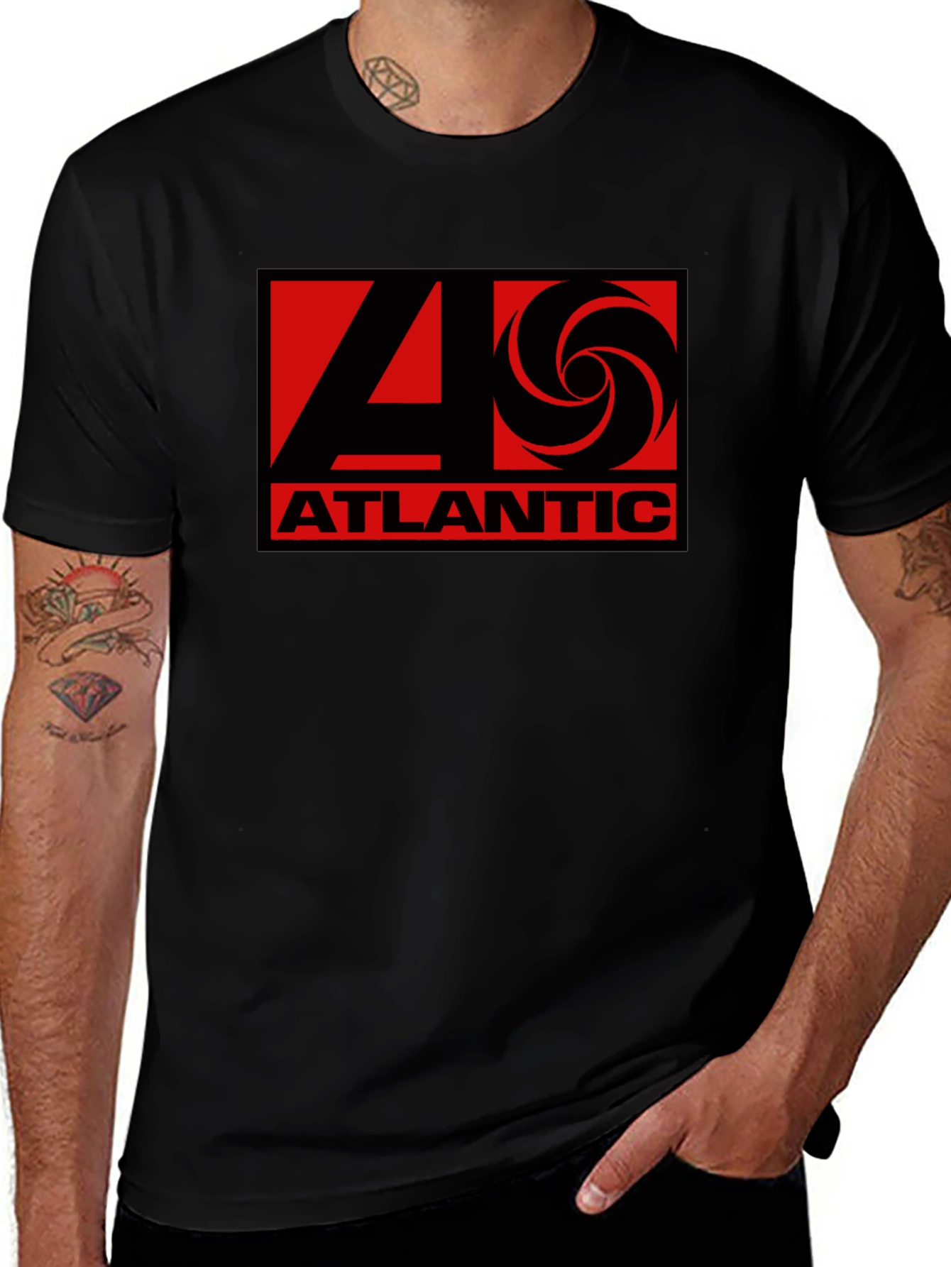 Atlantic Records 40th Anniversary Black T-Shirt