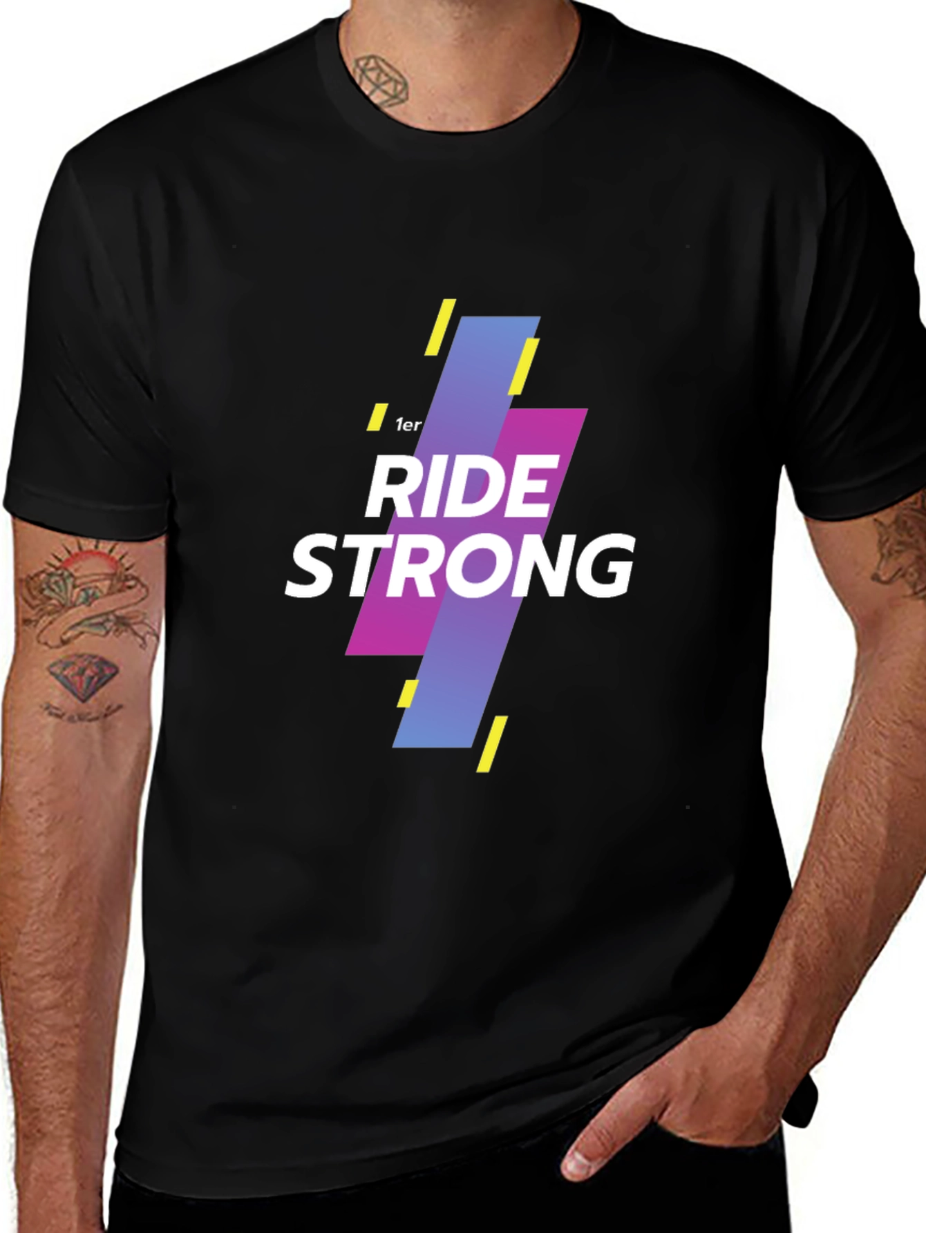 Variant 29 of Ride Strong Graphic Tee - Black