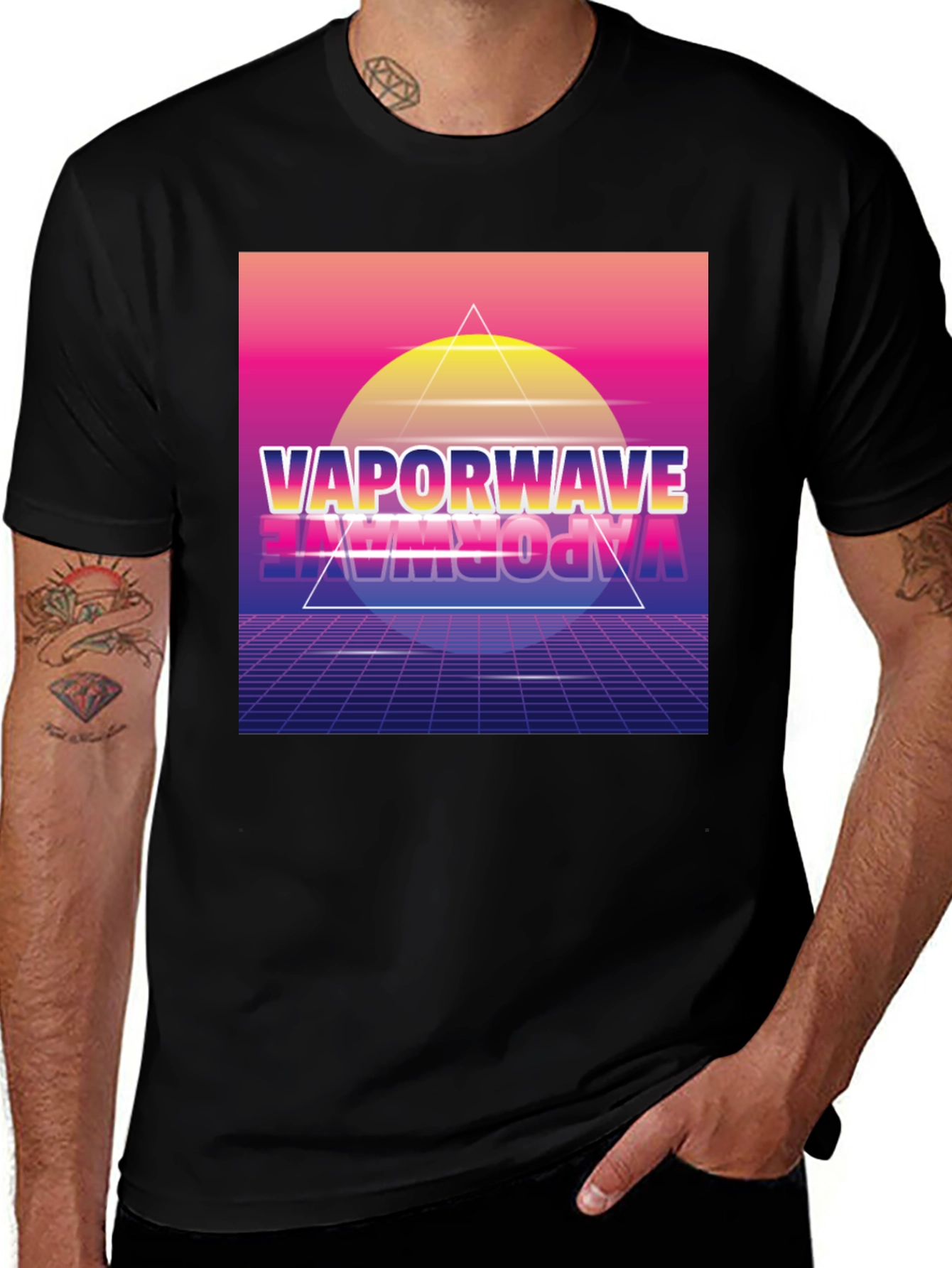 Vaporwave Graphic Print T-Shirt