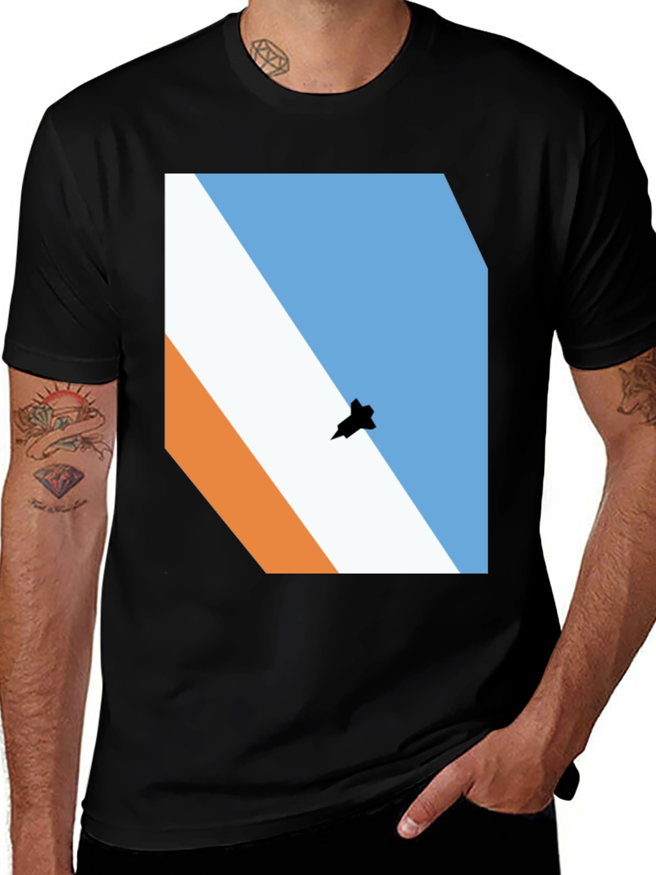 Variant 21 of Minimalist Fighter Jet Tee