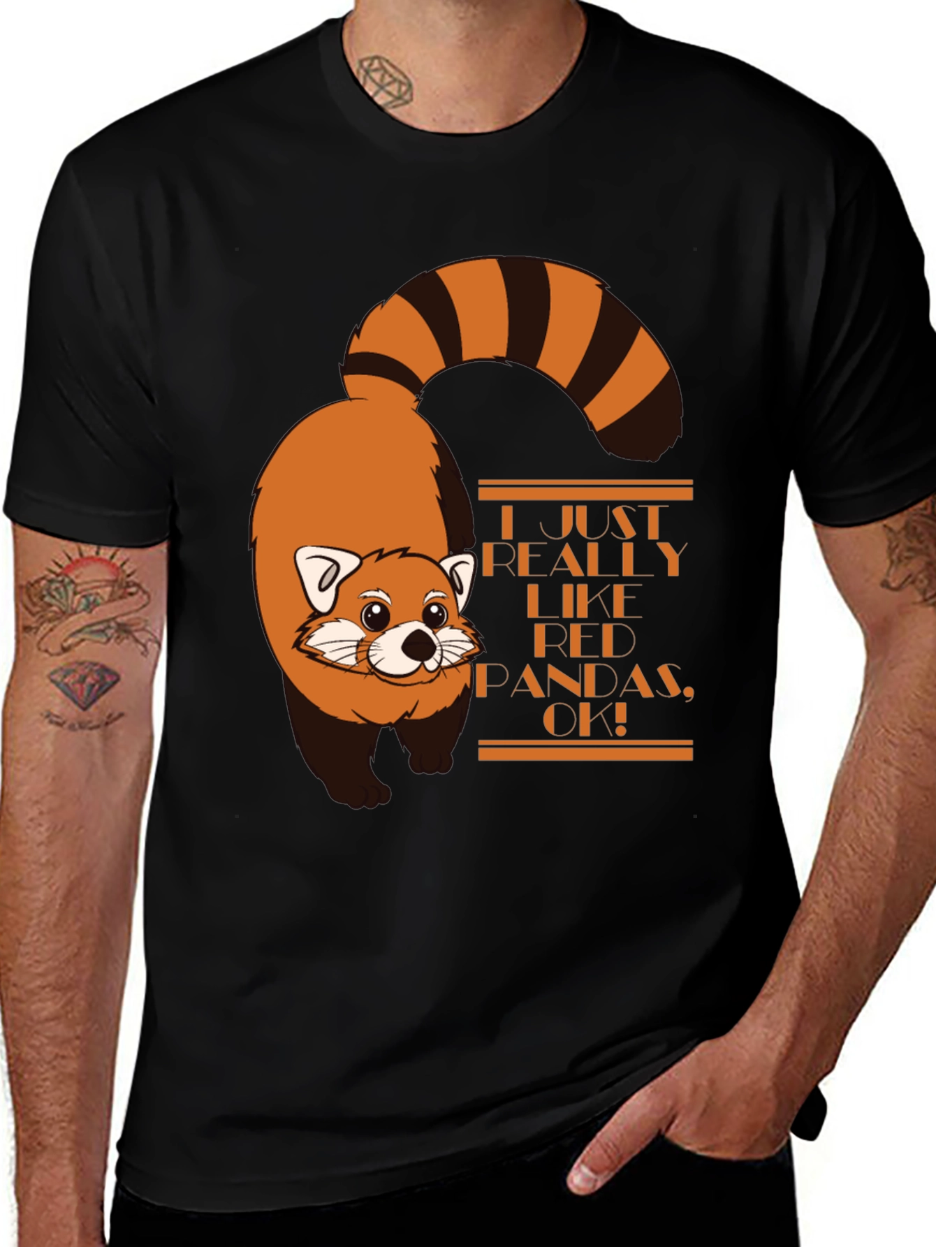 Variant 29 of Red Panda Lover's T-Shirt - Cute Animal Graphic Tee