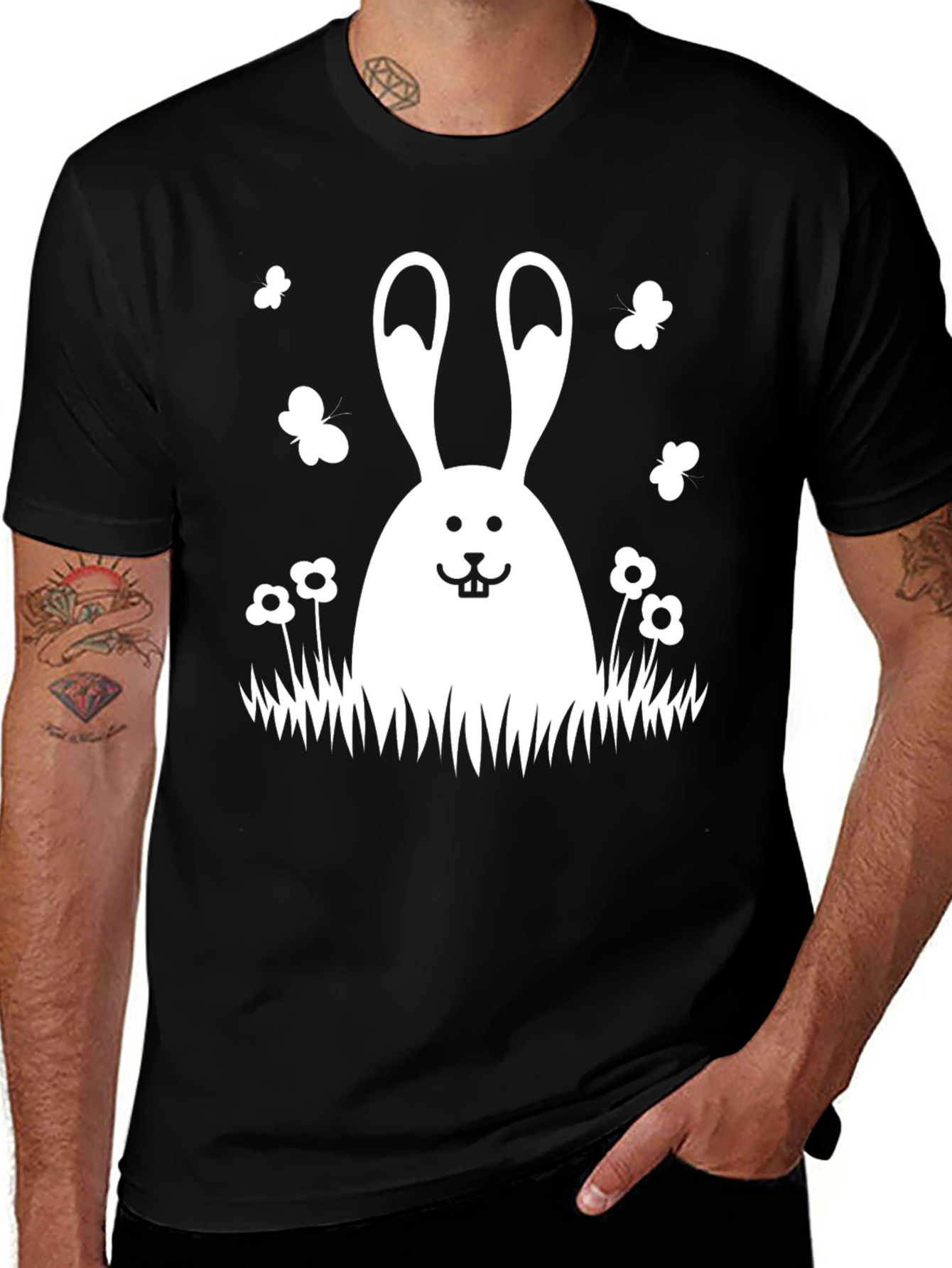 Variant 11 of Cute Bunny T-Shirt, Easter Rabbit Tee