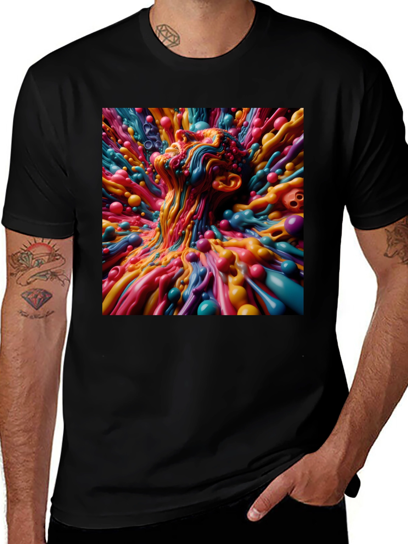 Variant 17 of Abstract Art T-Shirt