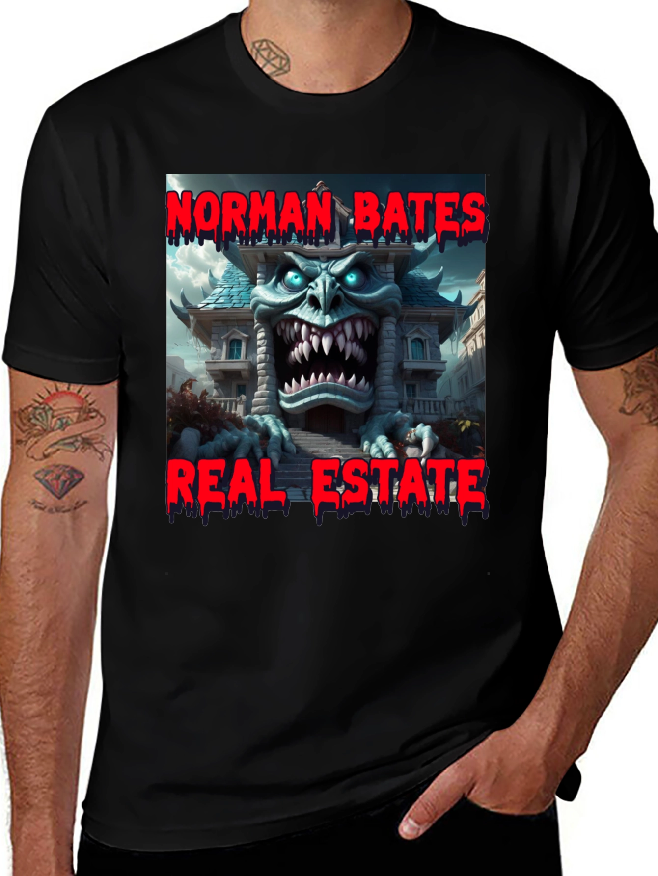 Norman Bates Real Estate Graphic Tee