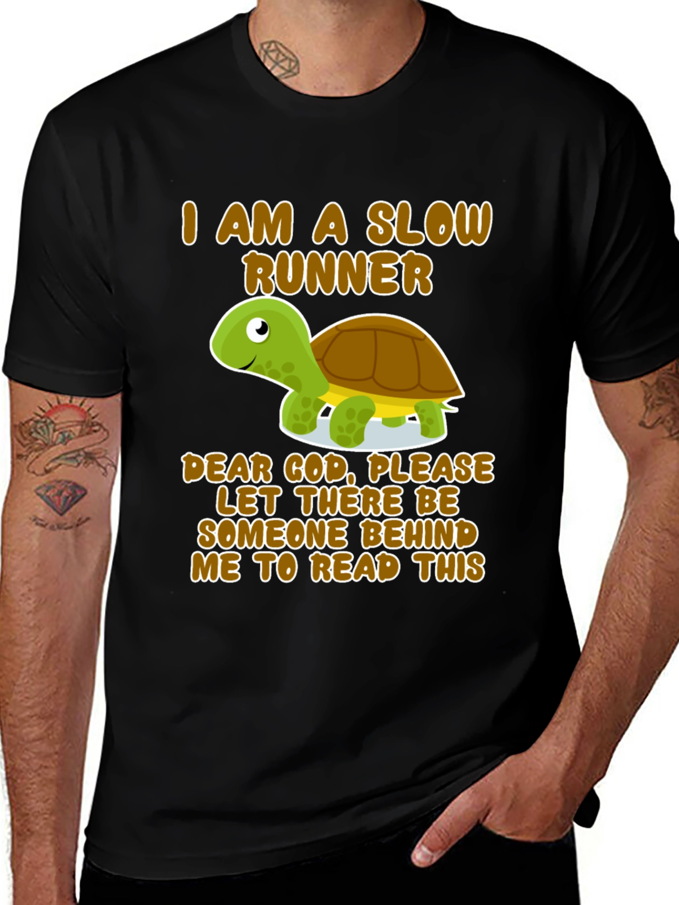 Variant 7 of Slow Runner Turtle Graphic T-Shirt