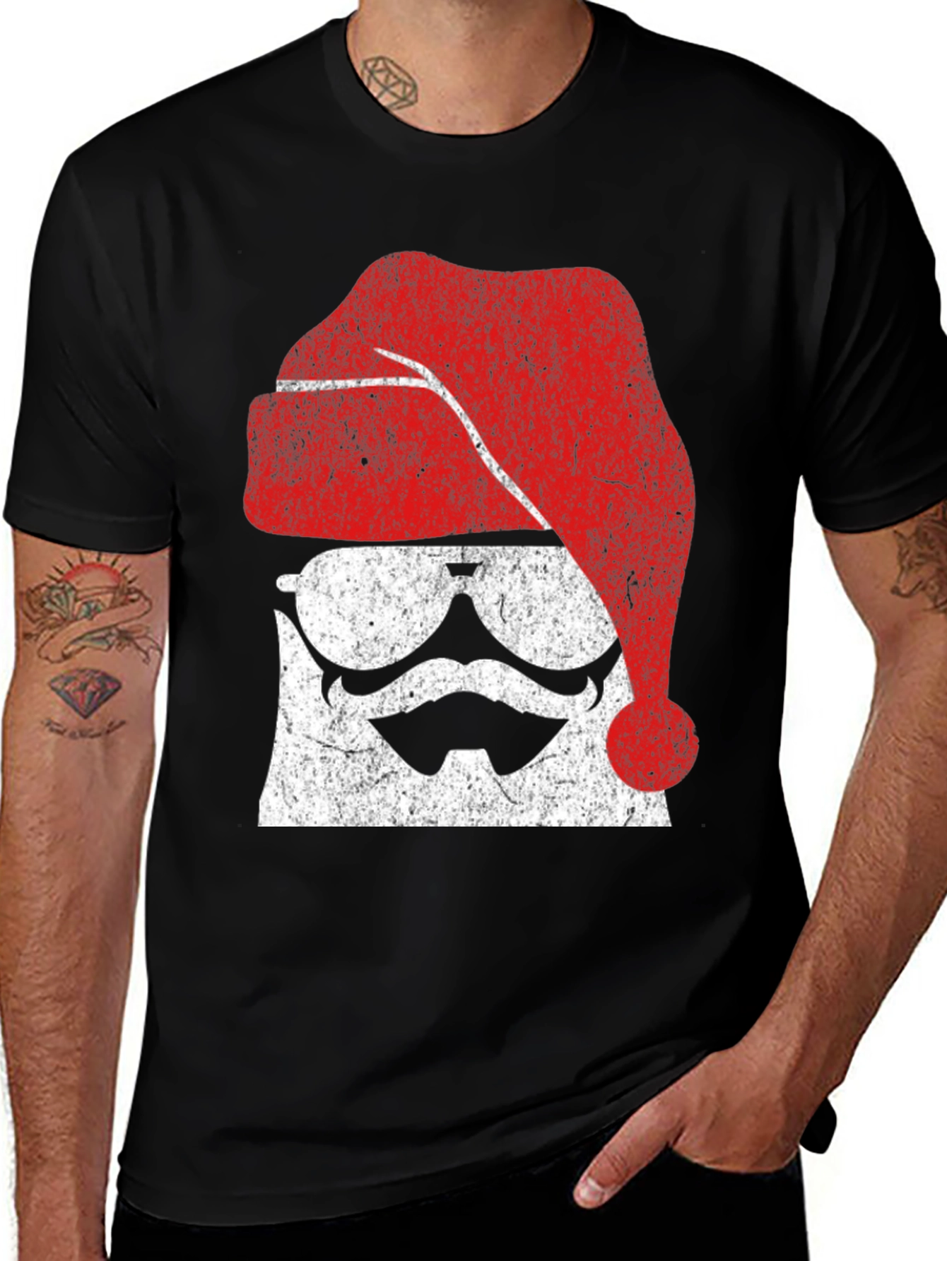 Variant 5 of Festive Santa Stormtrooper Graphic Tee
