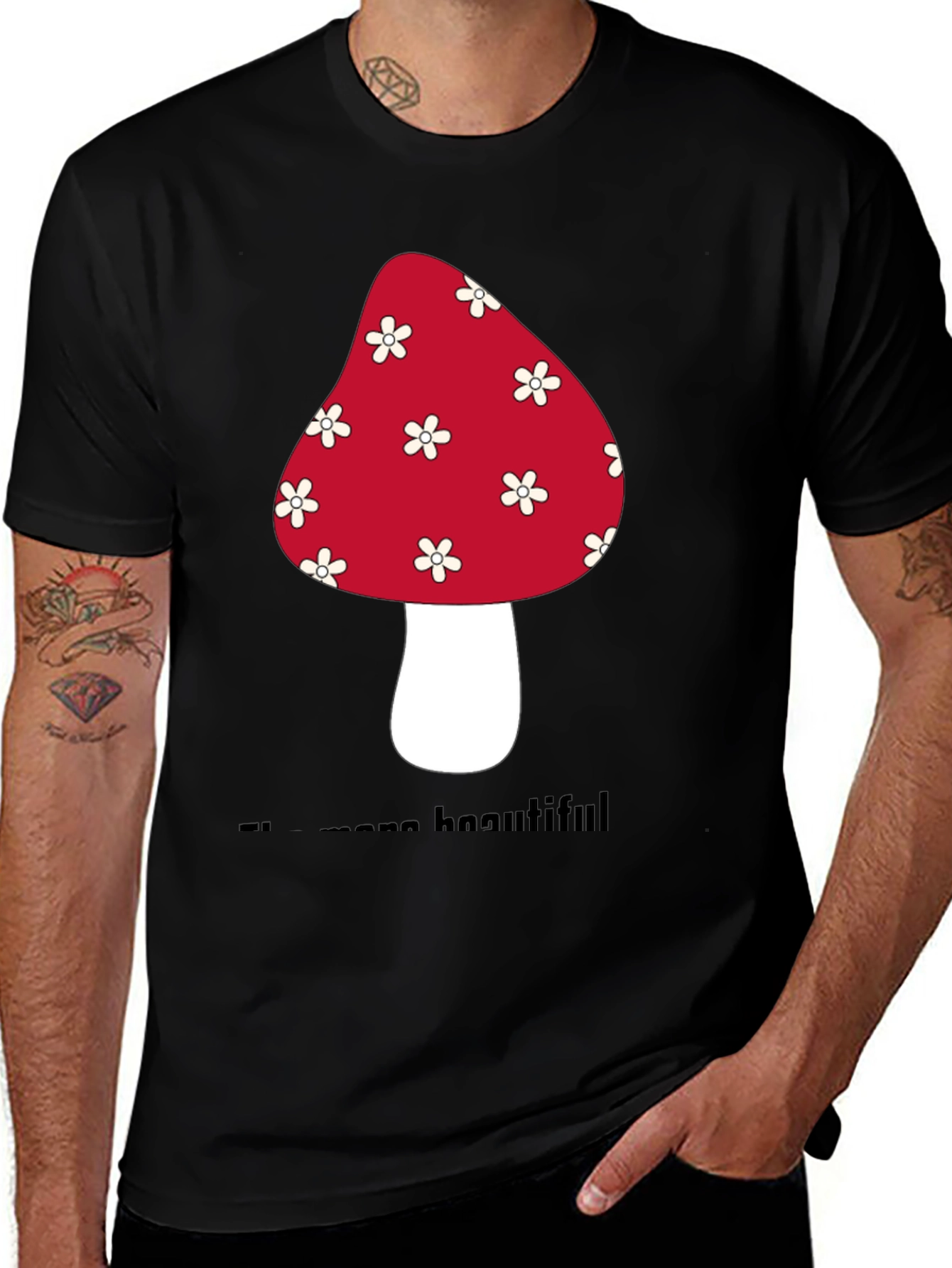 Variant 16 of Mushroom Graphic T-Shirt - Unisex Cotton Tee
