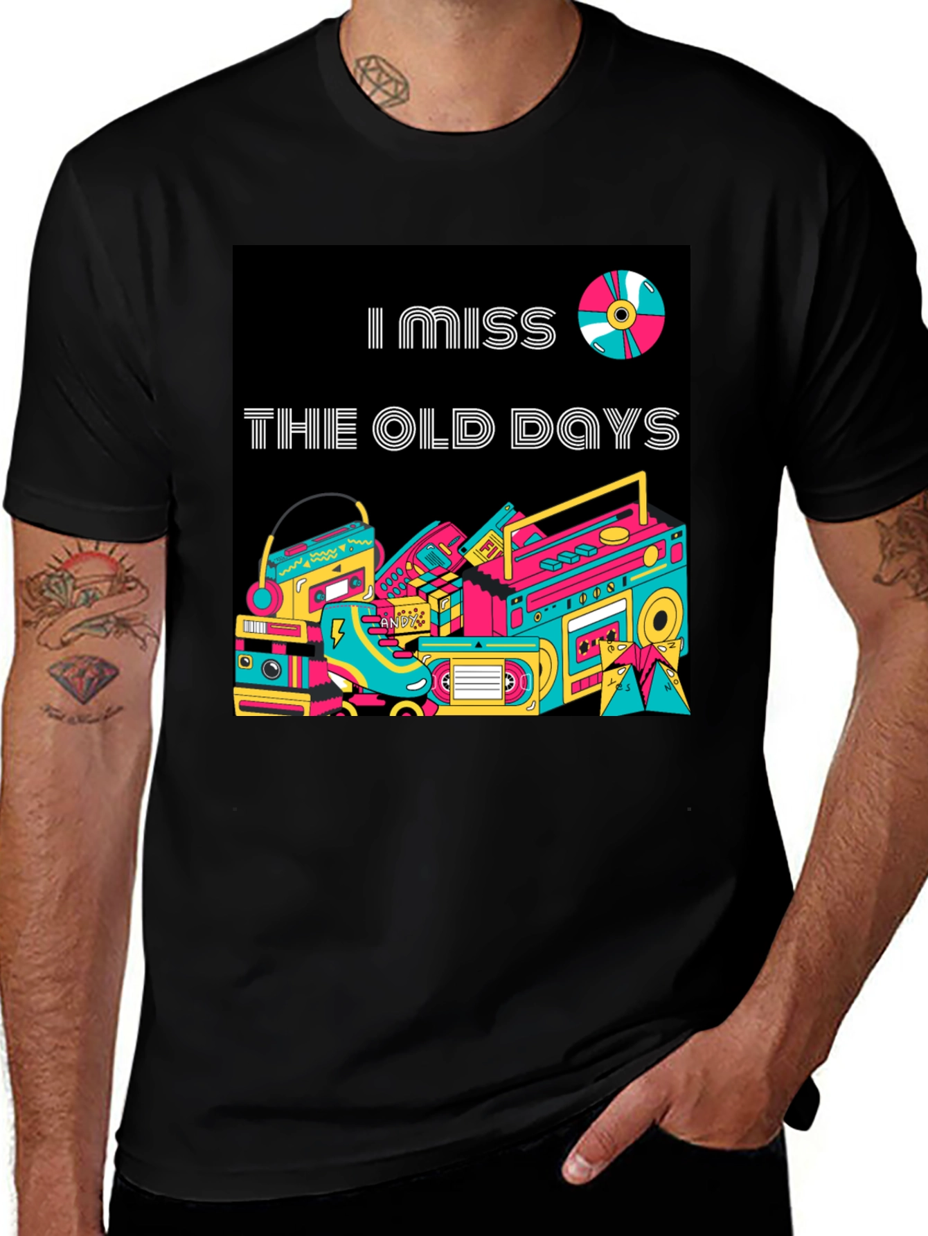 Retro 'I Miss The Old Days' Graphic T-Shirt