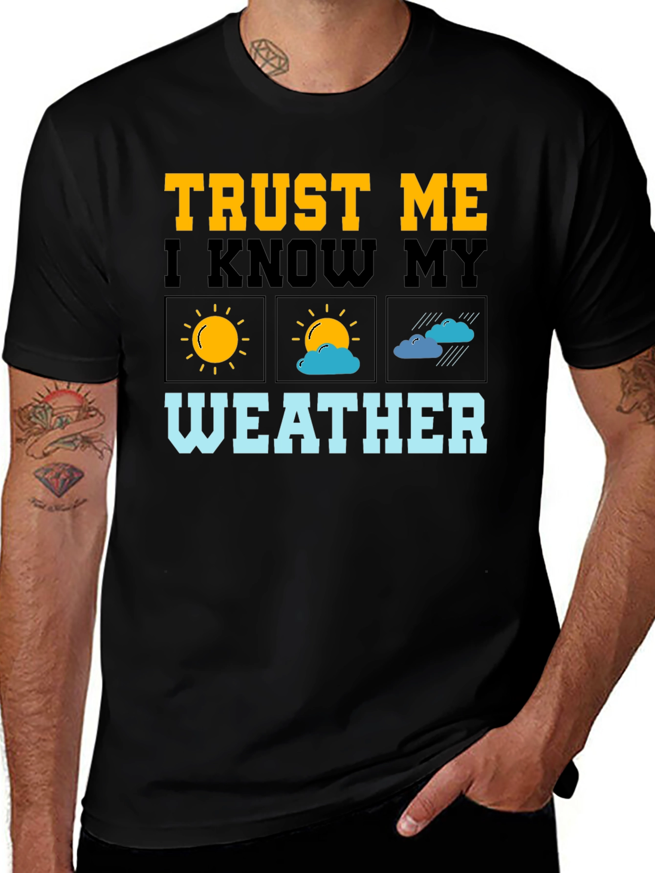 Variant 11 of Trust Me I Know My Weather T-Shirt - Funny Graphic Tee