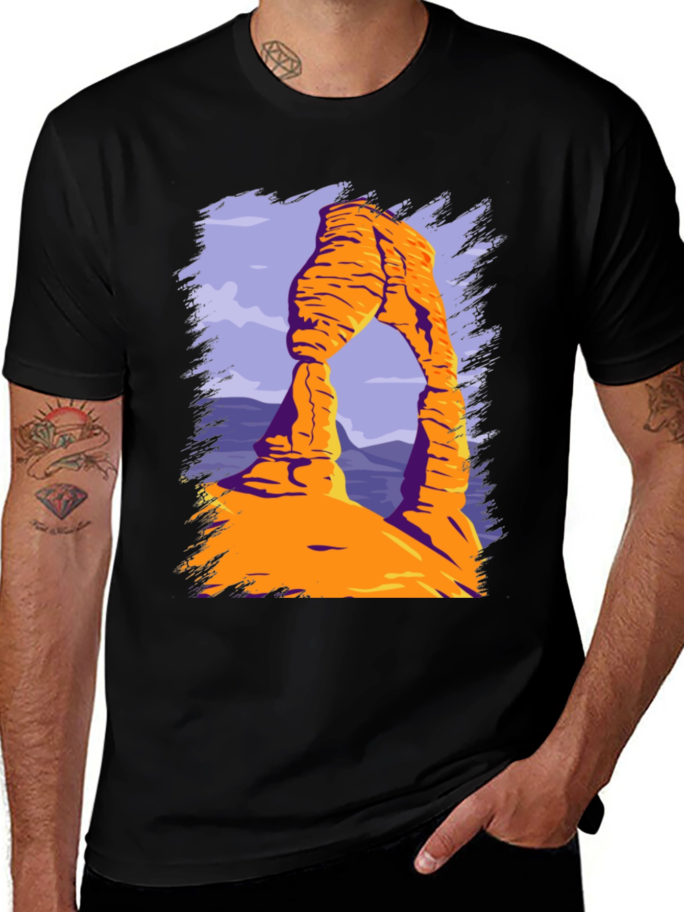 Arches National Park Graphic Tee - Desert Landscape T-Shirt