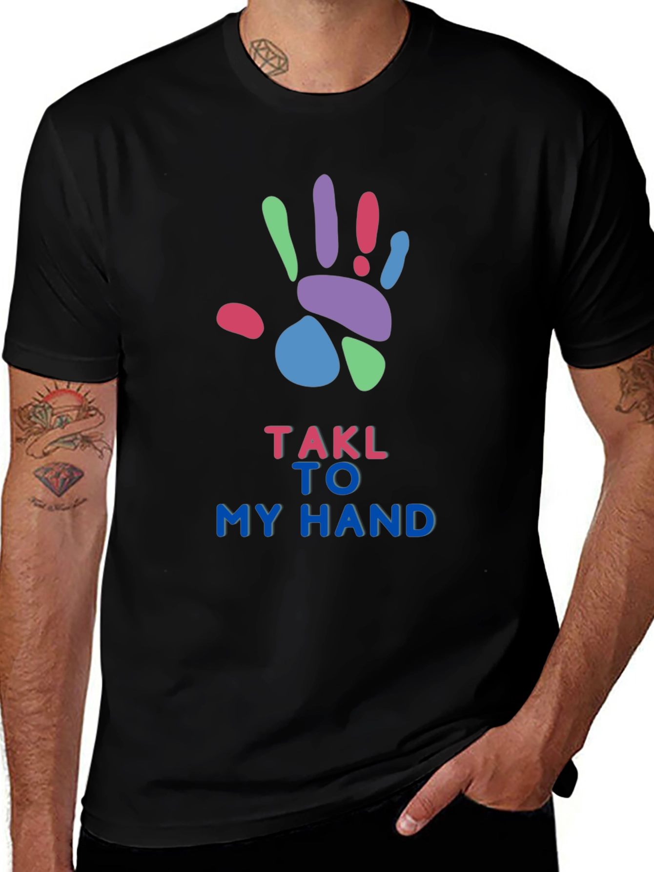 Variant 13 of Talk to My Hand Graphic T-Shirt