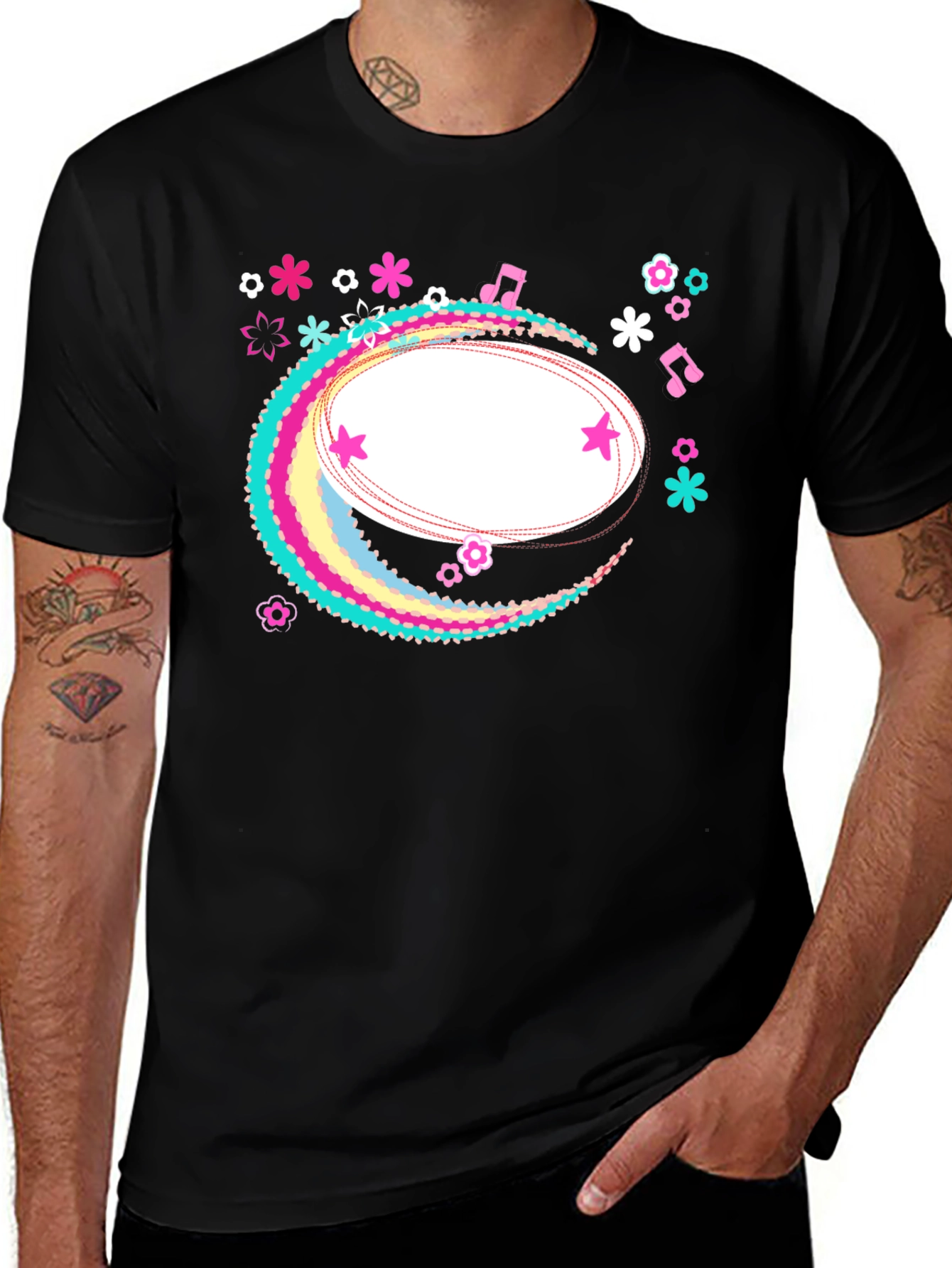 Variant 24 of Funky Floral Graphic Tee