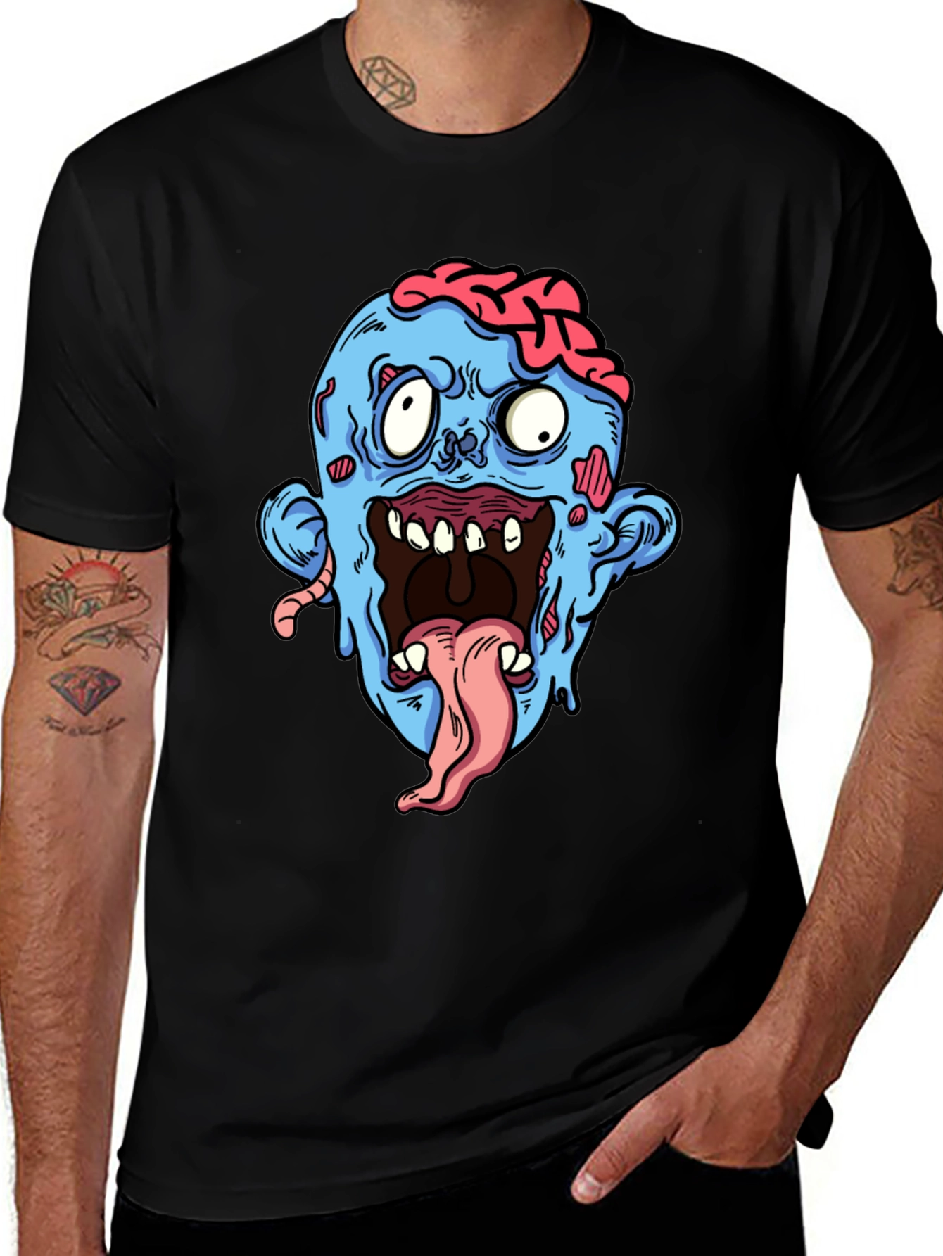 Variant 15 of Zombie Cartoon Graphic T-Shirt