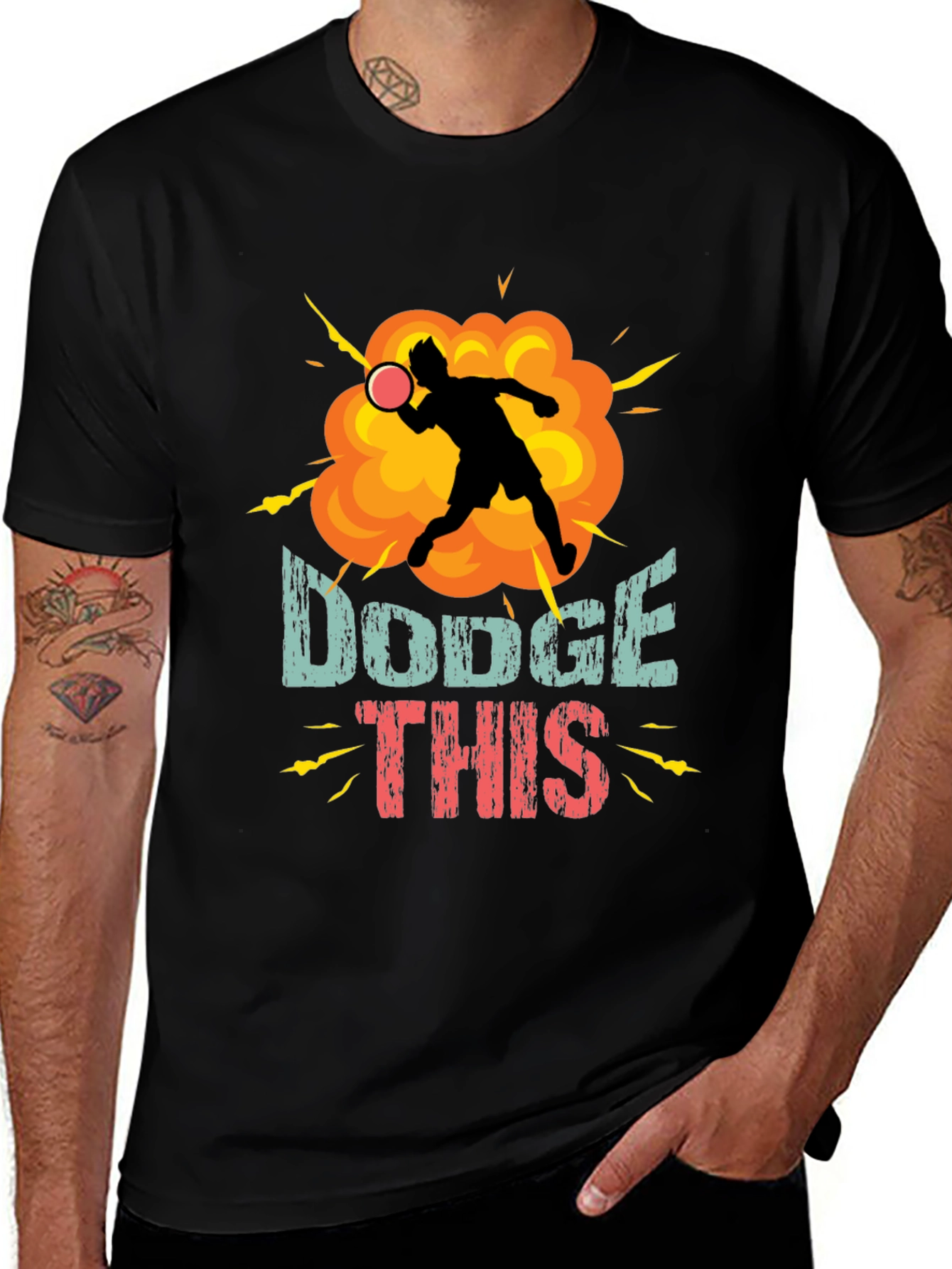 Variant 20 of Dodge This T-Shirt - Funny Dodgeball Tee