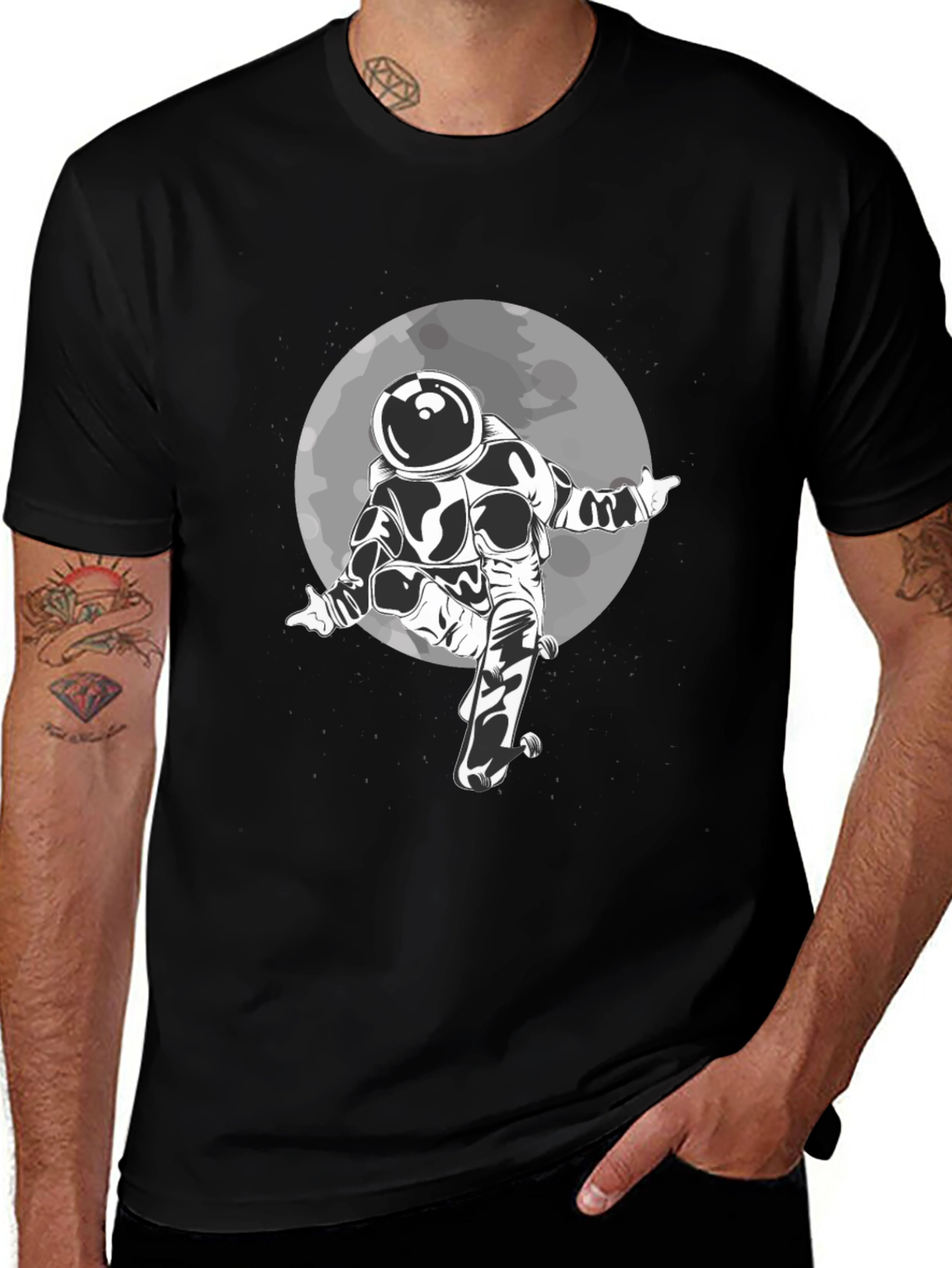 Variant 25 of Astronaut Skateboarder T-Shirt