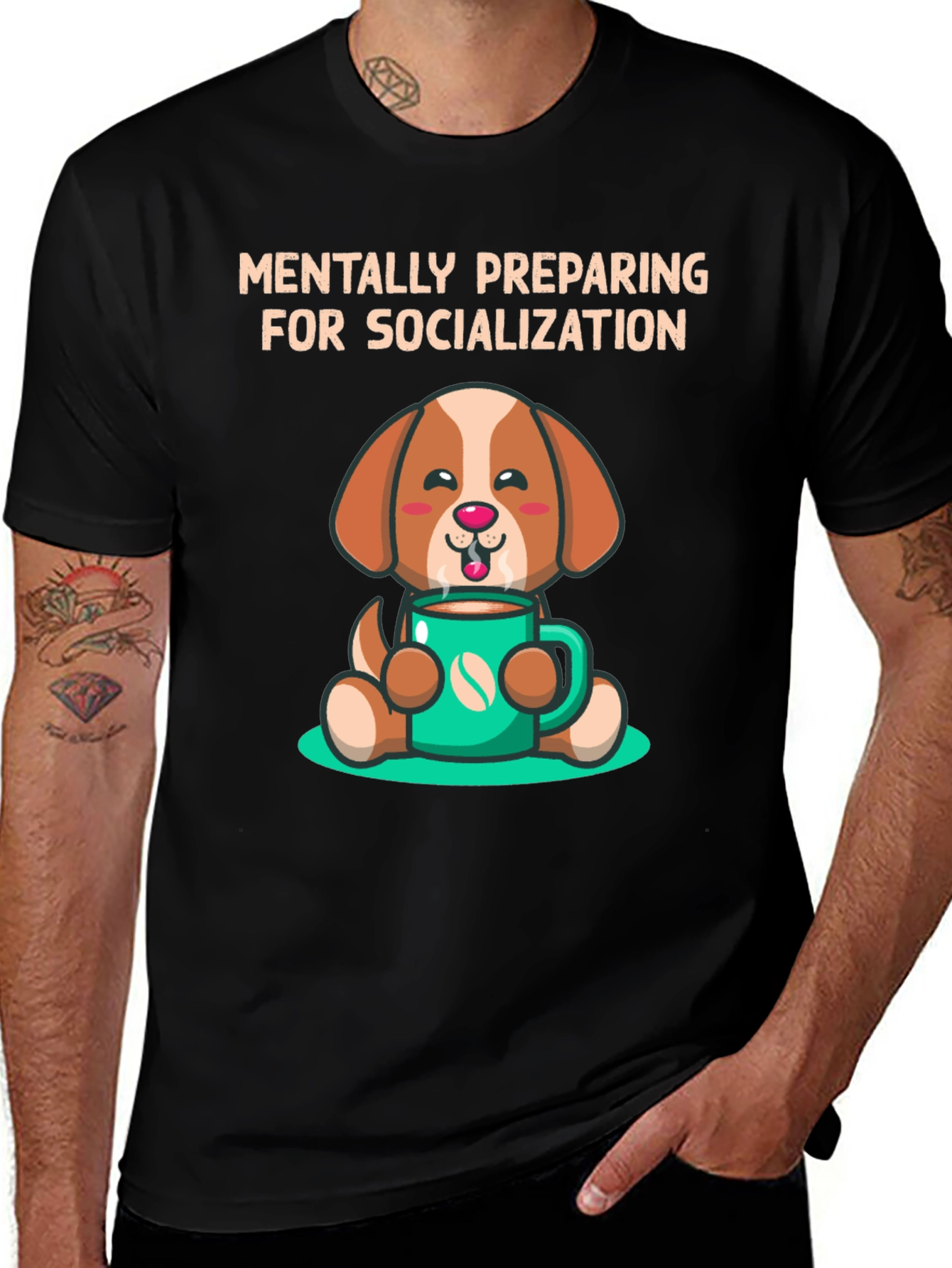 Variant 26 of Mentally Preparing Dog T-Shirt
