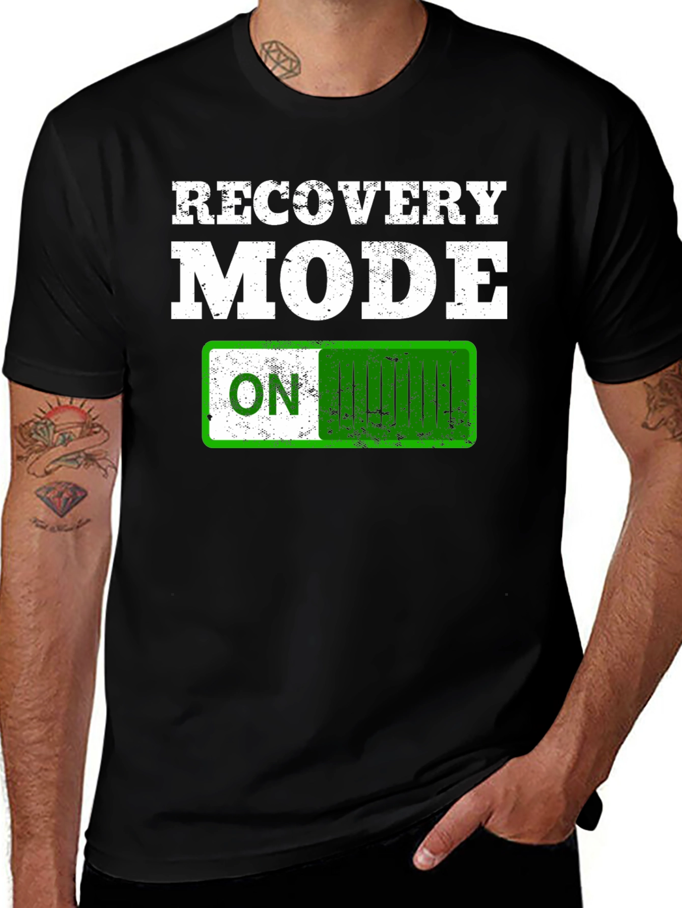 Variant 28 of Recovery Mode ON T-Shirt - Funny Slogan Tee