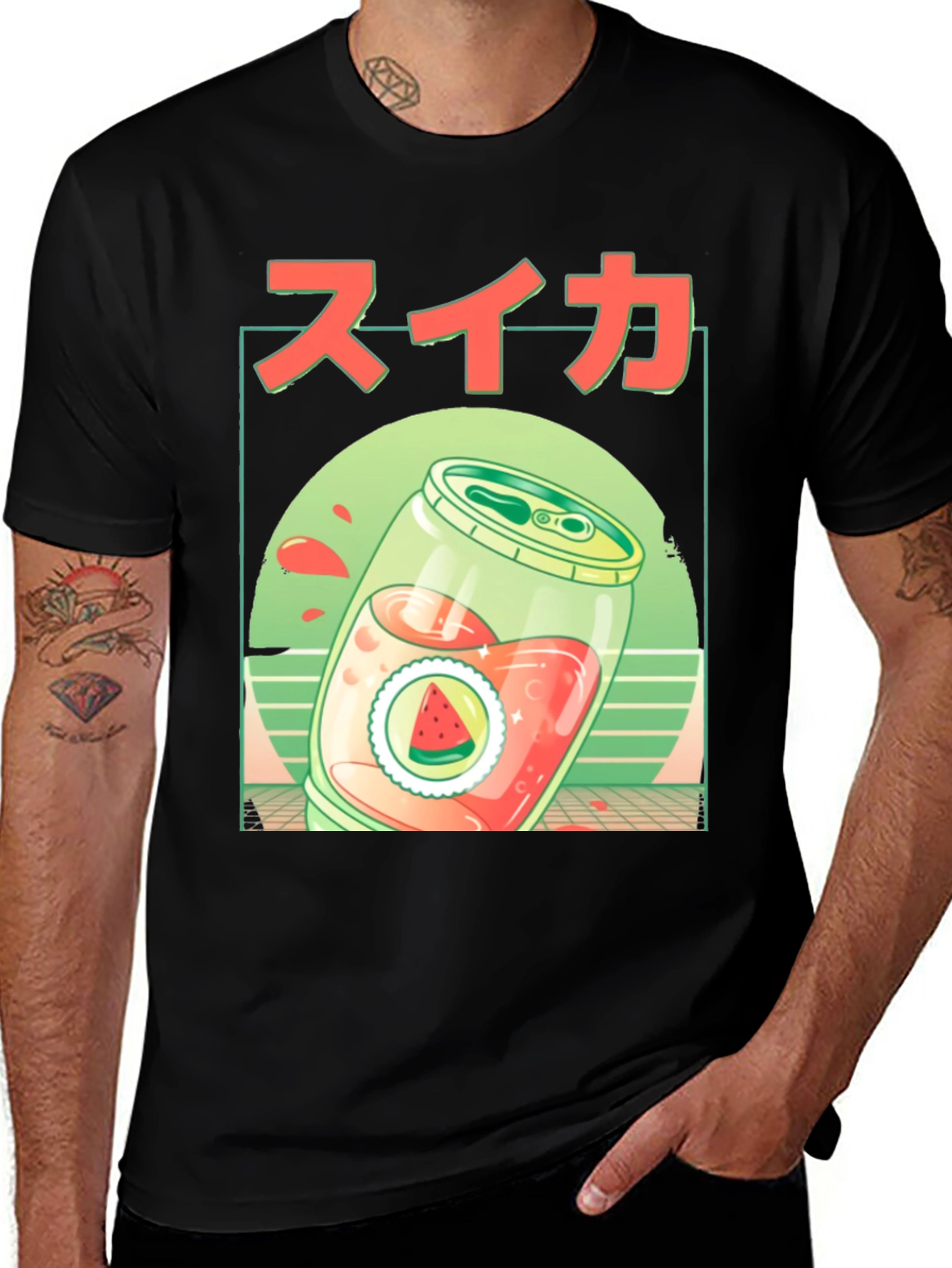 Variant 13 of Japanese Watermelon T-Shirt - Unique Design!