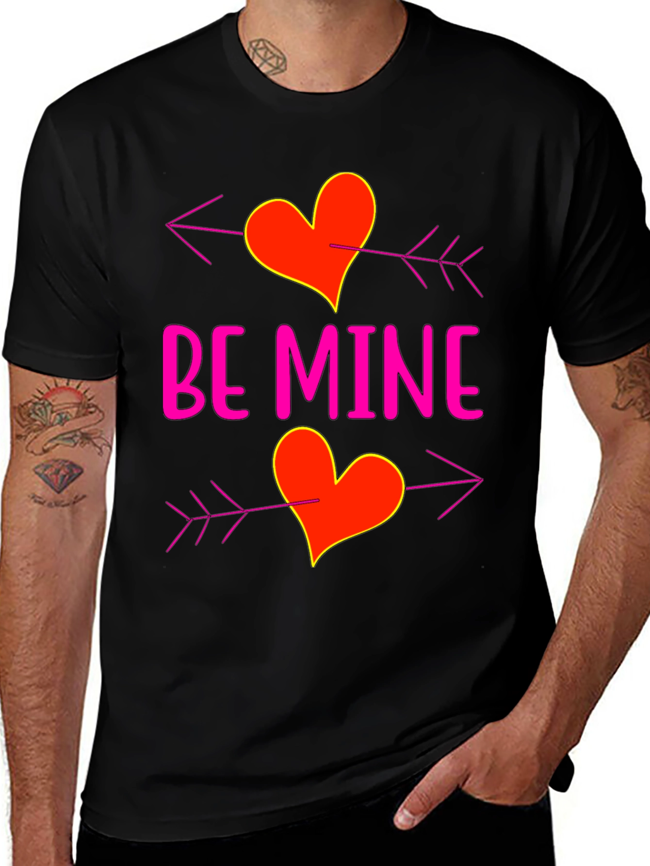 Variant 6 of Be Mine Valentine's Day Heart Arrow T-Shirt