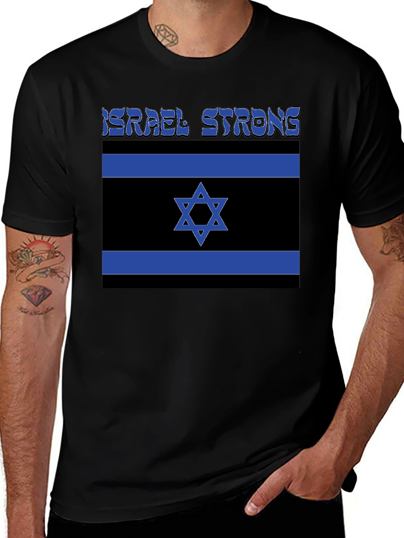 Israel Strong T-Shirt Flag Design