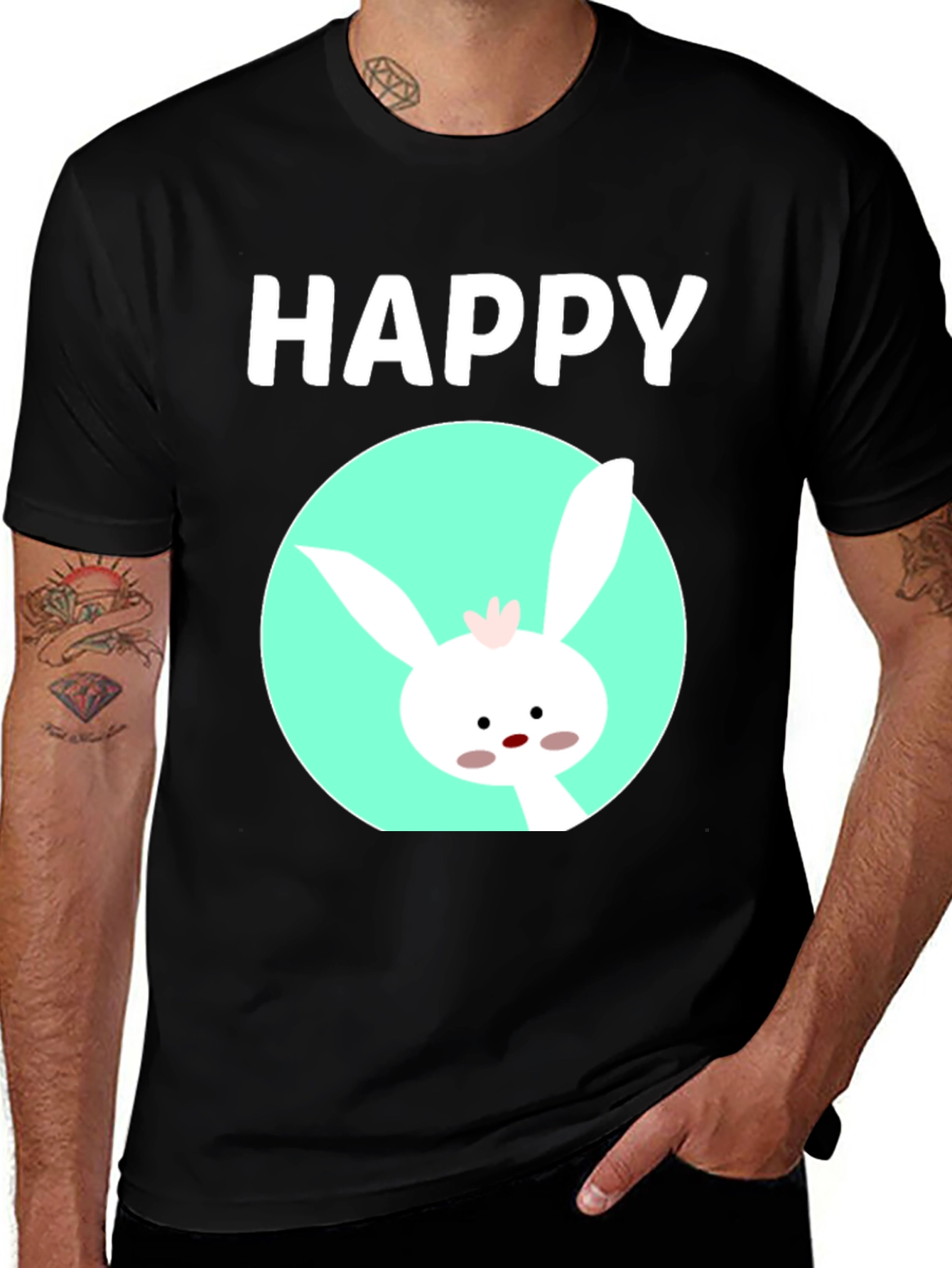 Happy Easter Bunny T-Shirt - Cute Holiday Tee