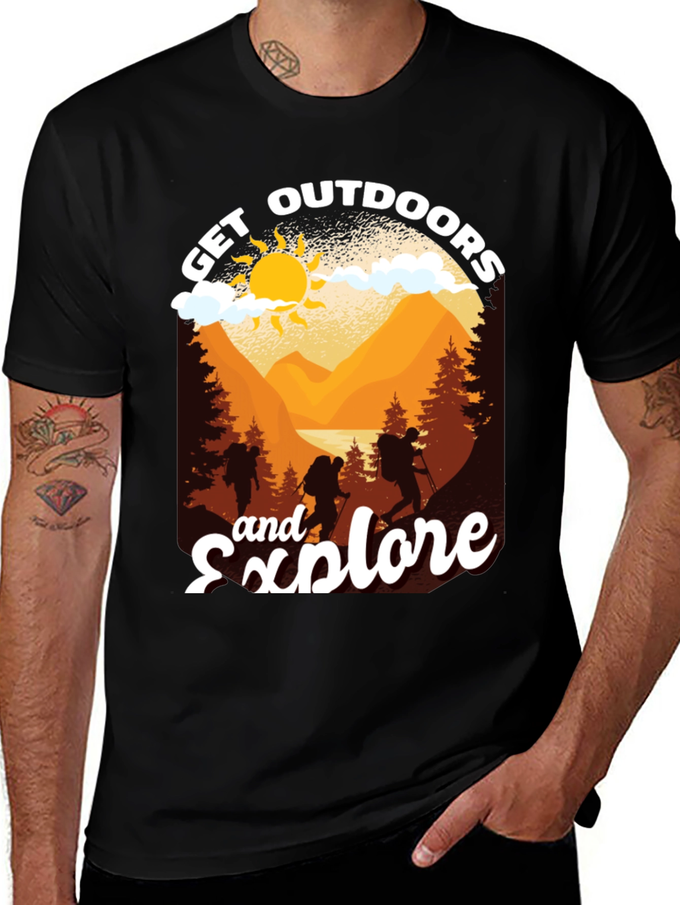 Variant 2 of Get Outdoors and Explore T-Shirt