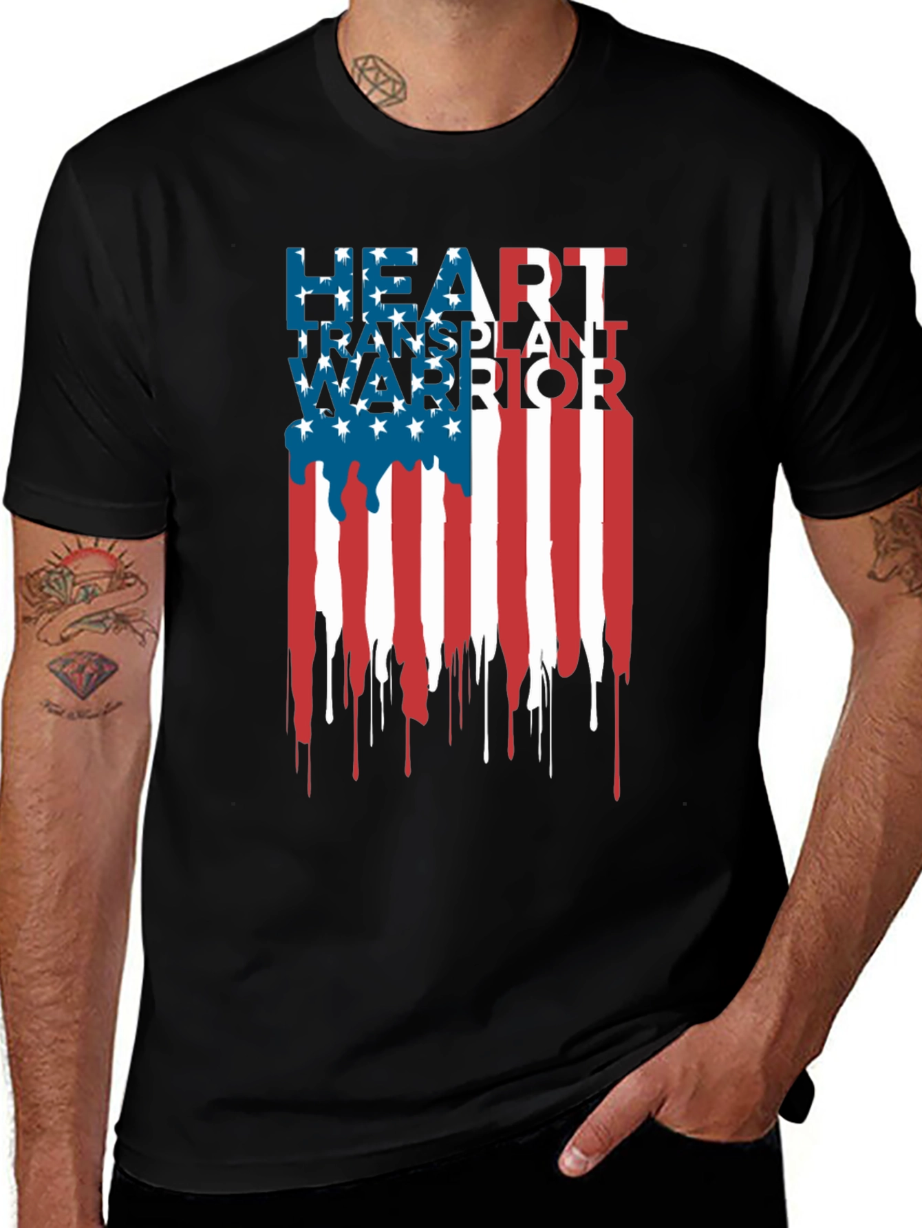 Variant 12 of Heart Transplant Warrior Graphic Tee