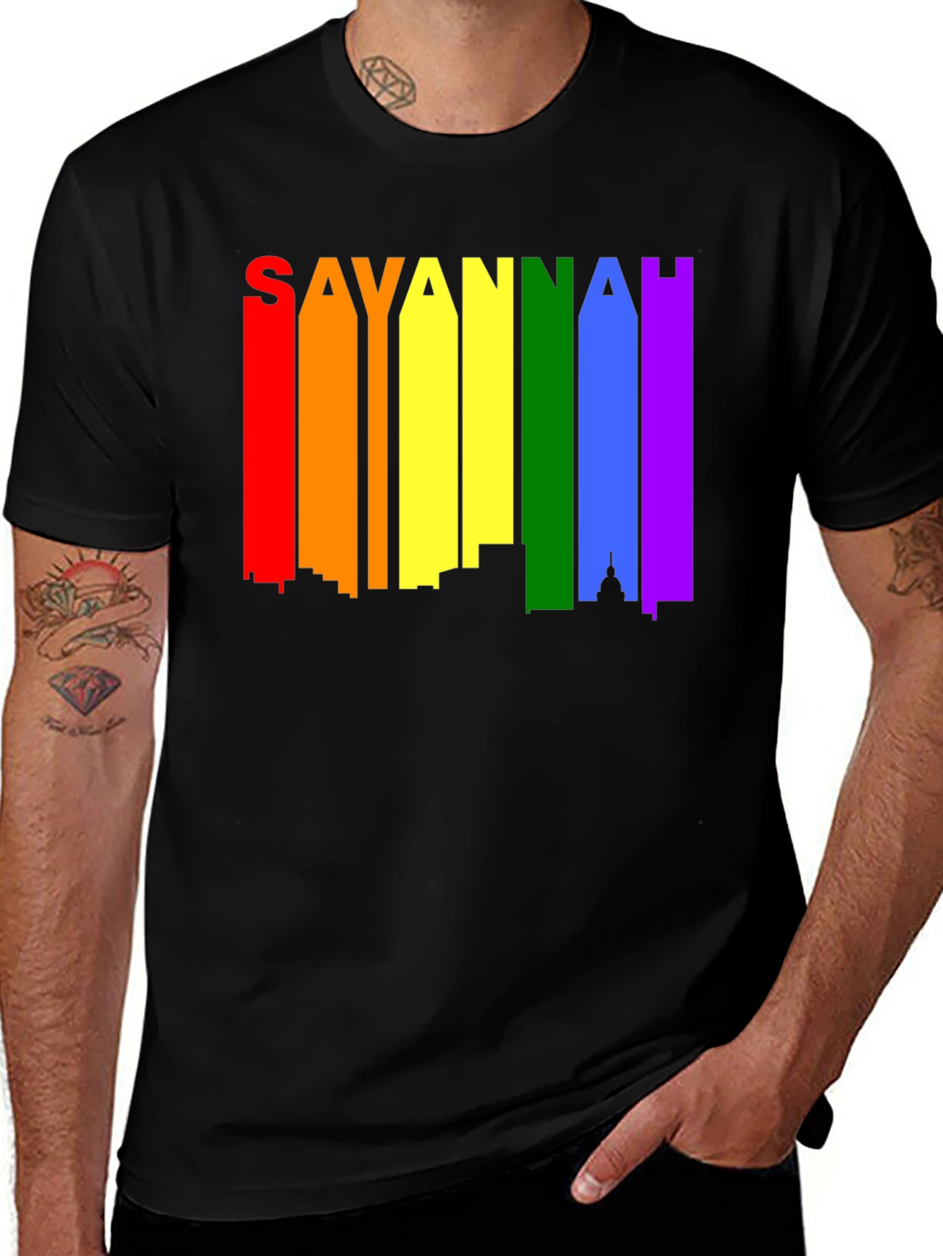 Savannah Pride LGBTQ+ T-Shirt - Black