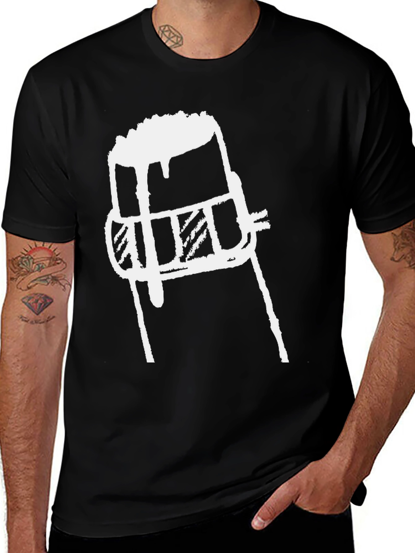 Variant 13 of Beer Mug Graphic Tee - Bold Black Cotton T-Shirt