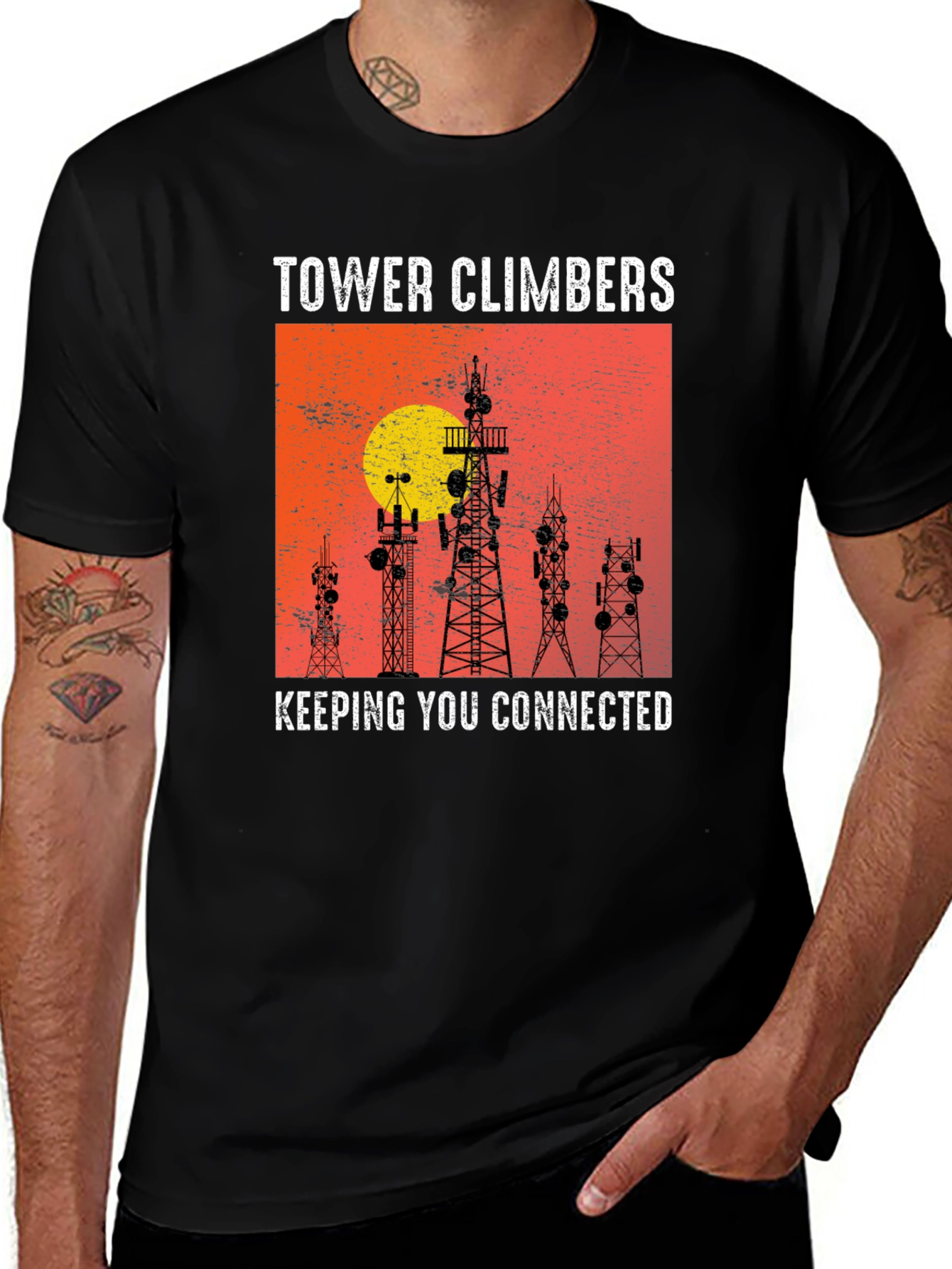 Tower Climbers T-Shirt: Keeping You Connected