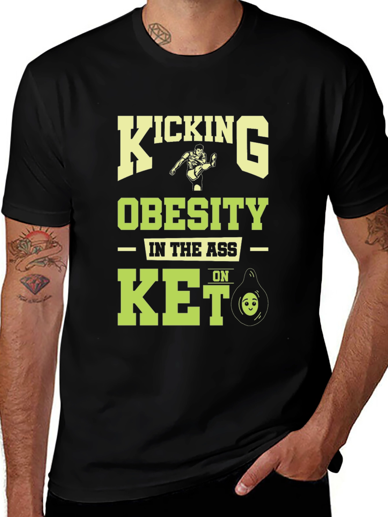 Variant 16 of Kicking Obesity in the Ass Keto T-Shirt