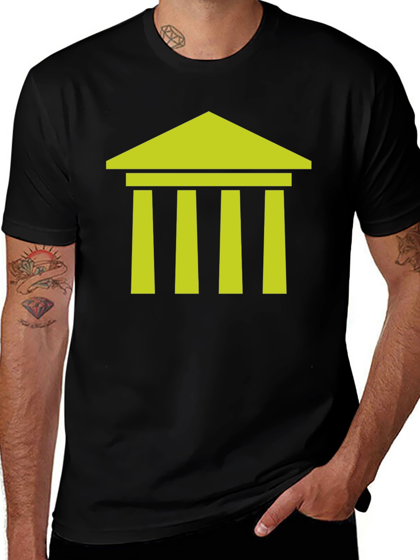 Variant 4 of Architectural Graphic T-Shirt: Classic Design