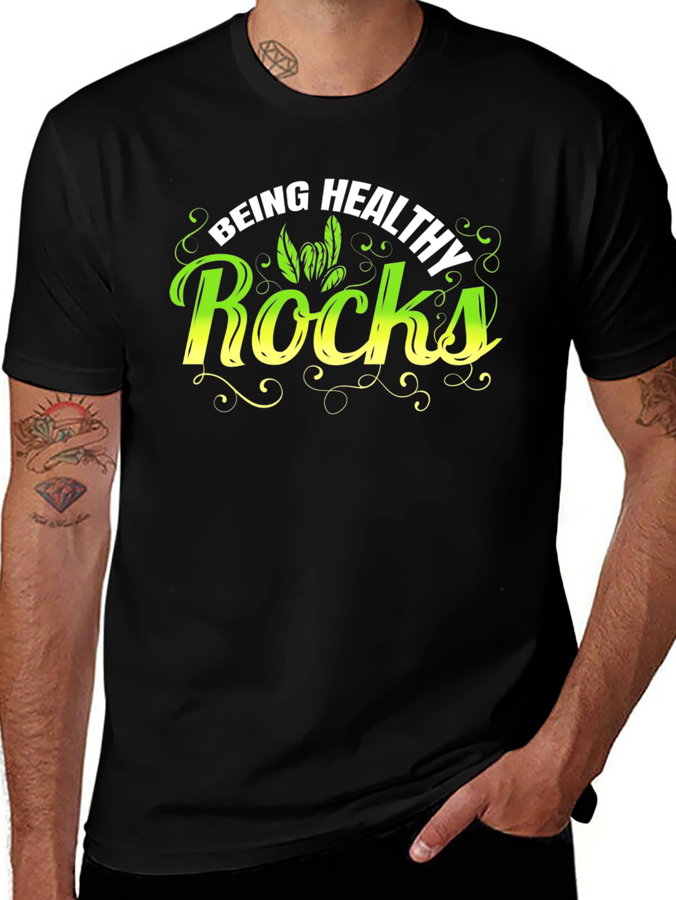 Variant 22 of Being Healthy Rocks T-Shirt