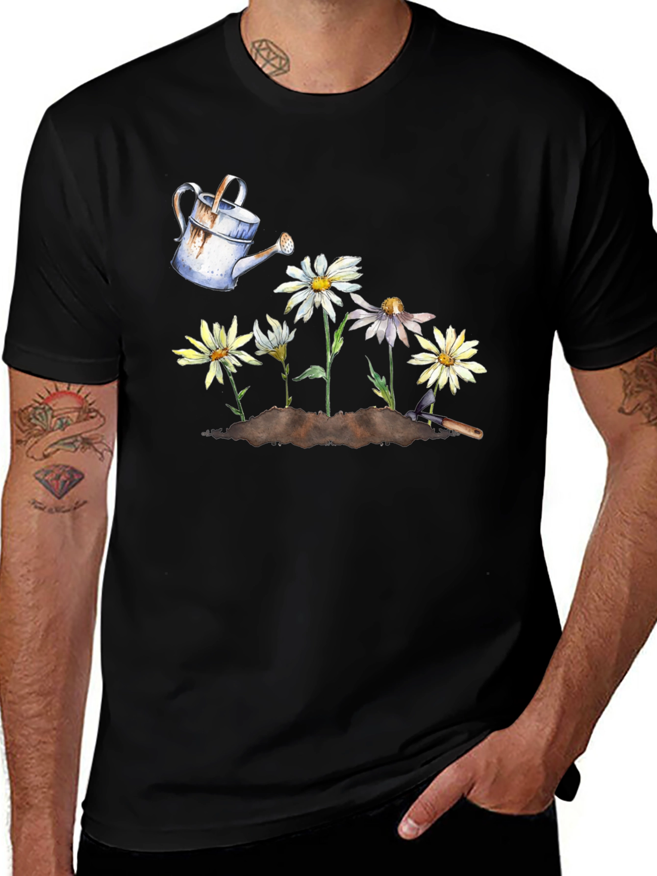 Variant 13 of Daisy Watering Can Graphic Tee