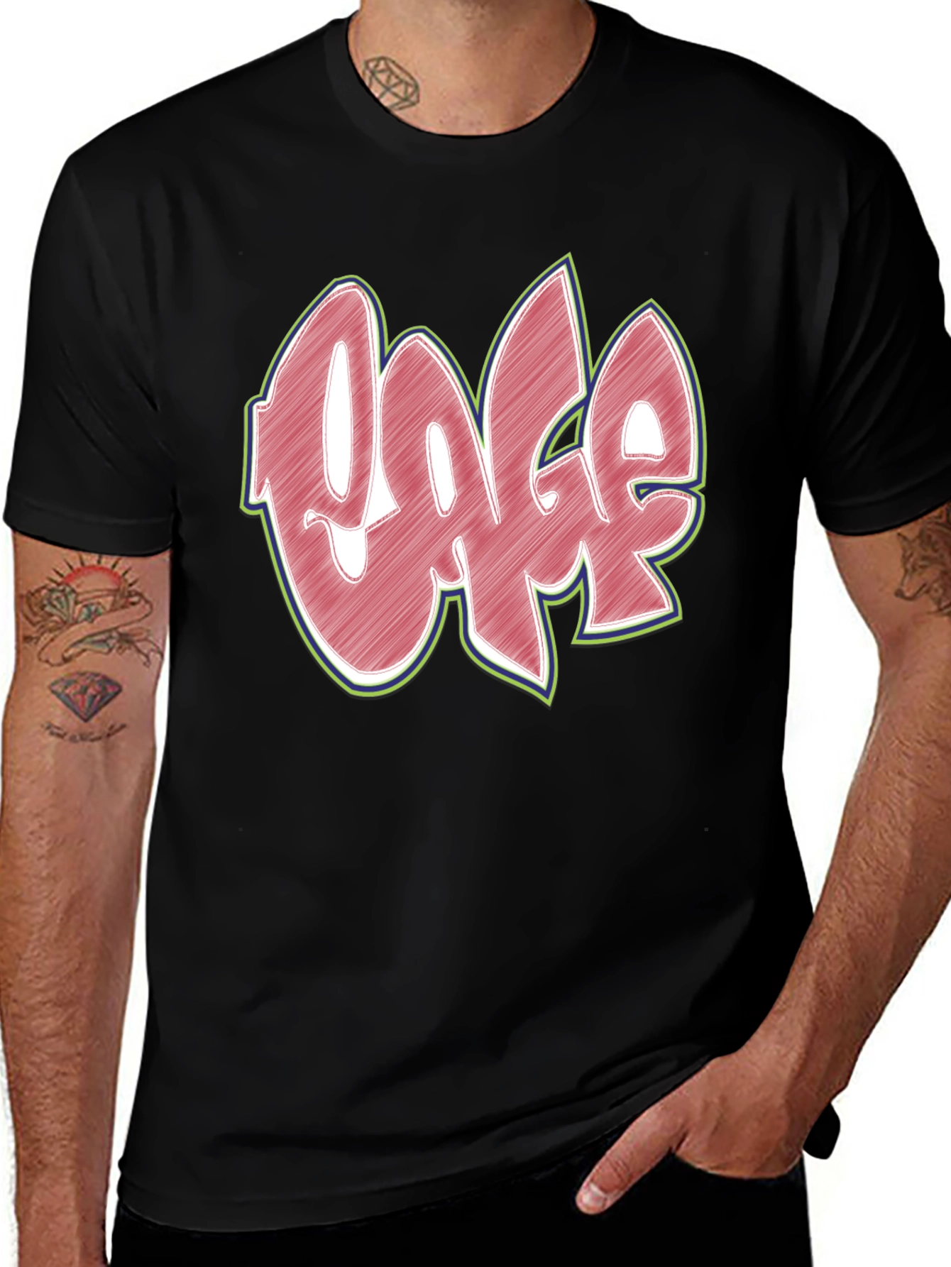 Variant 4 of Cool Urban Graffiti Style T-Shirt