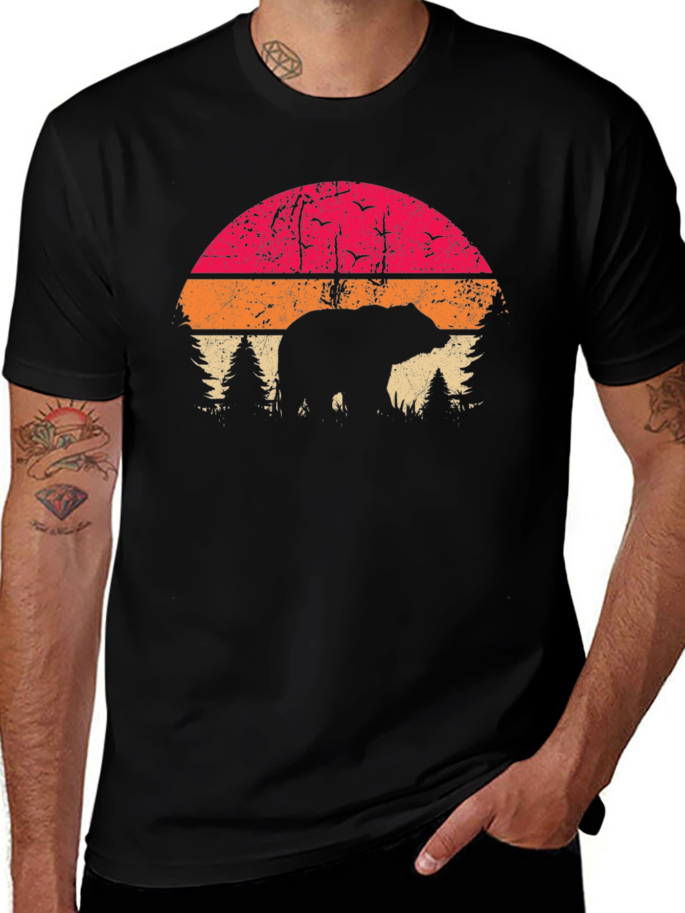 Variant 29 of Vintage Bear Sunset T-Shirt