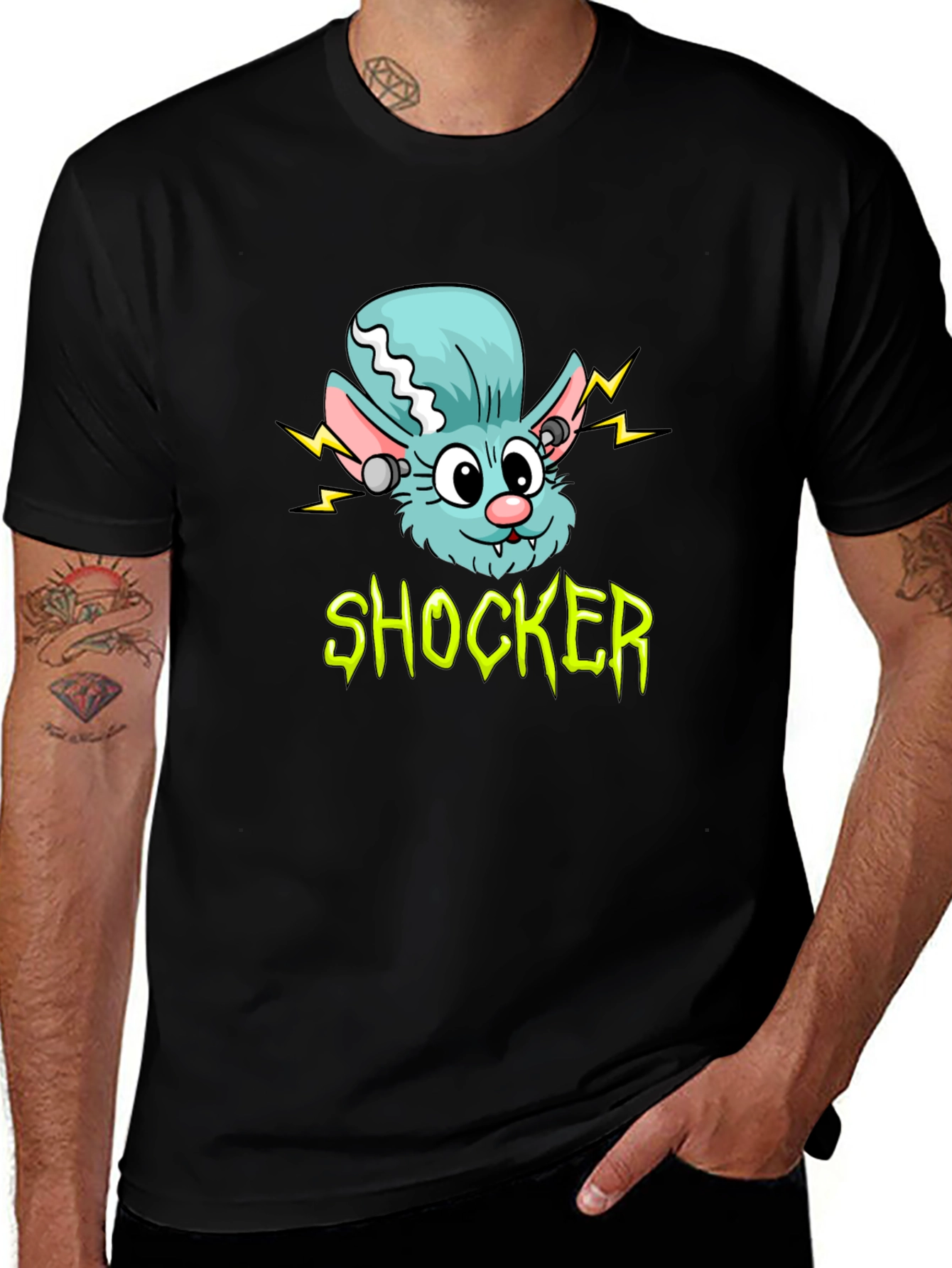Variant 3 of Shocker Monster Graphic Tee - Cool Cartoon Creature T-Shirt