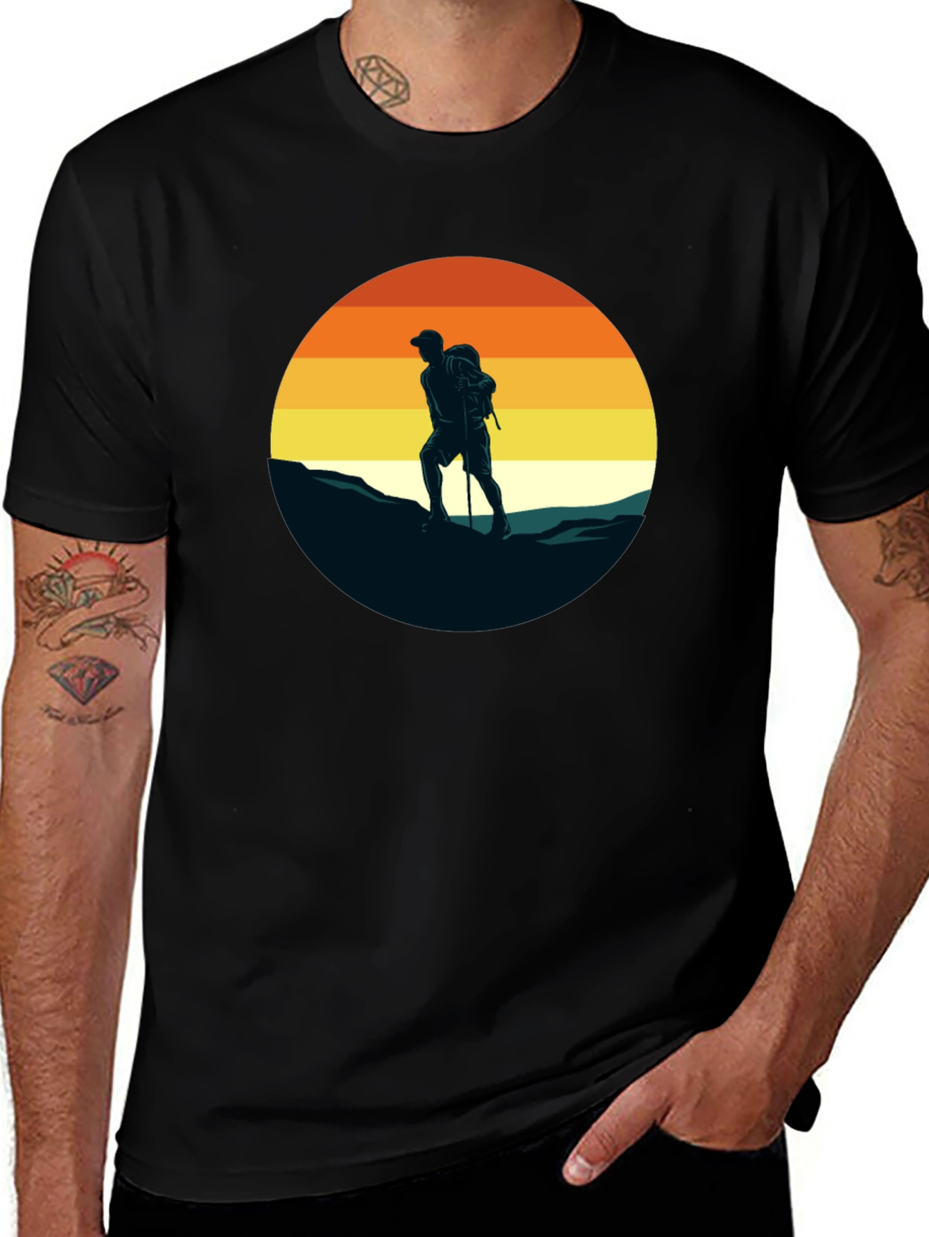 Variant 5 of Hiking Sunset Graphic Tee