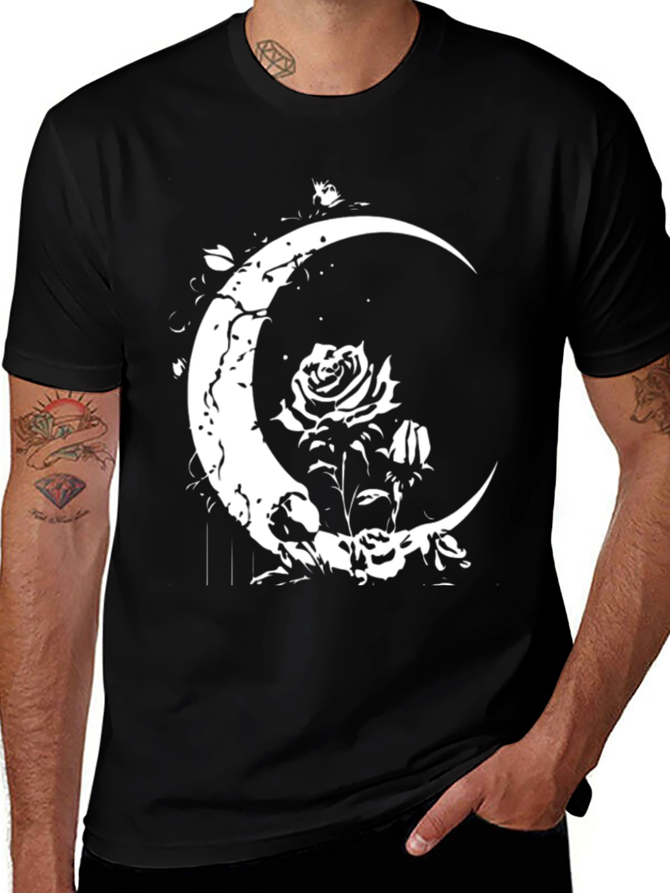 Variant 19 of Moon & Rose Graphic Tee