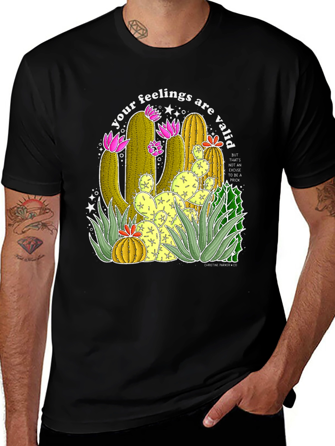 Variant 10 of Your Feelings Are Valid Cactus T-Shirt