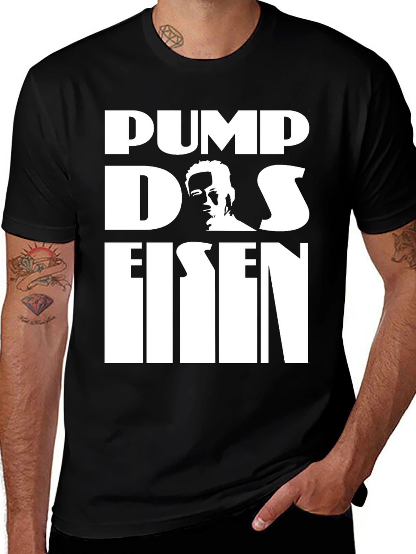 Variant 2 of Pump Das Eisen Graphic T-Shirt - Black