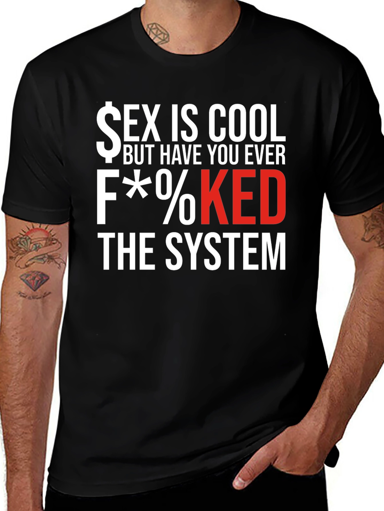 Variant 6 of Sex is Cool F*%$Ked T-Shirt