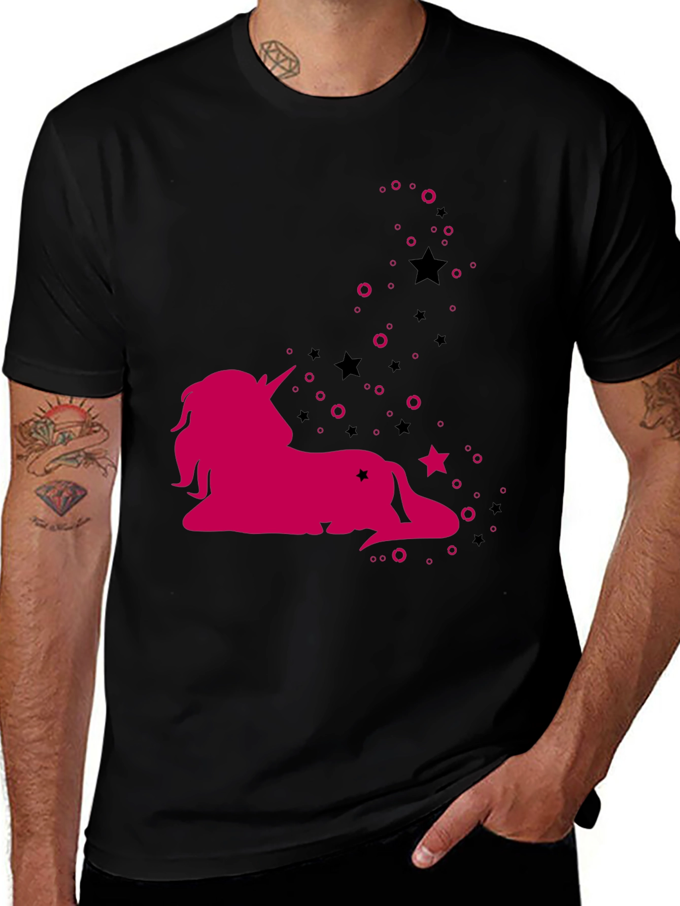 Variant 28 of Unicorn Starry Sky Graphic Tee