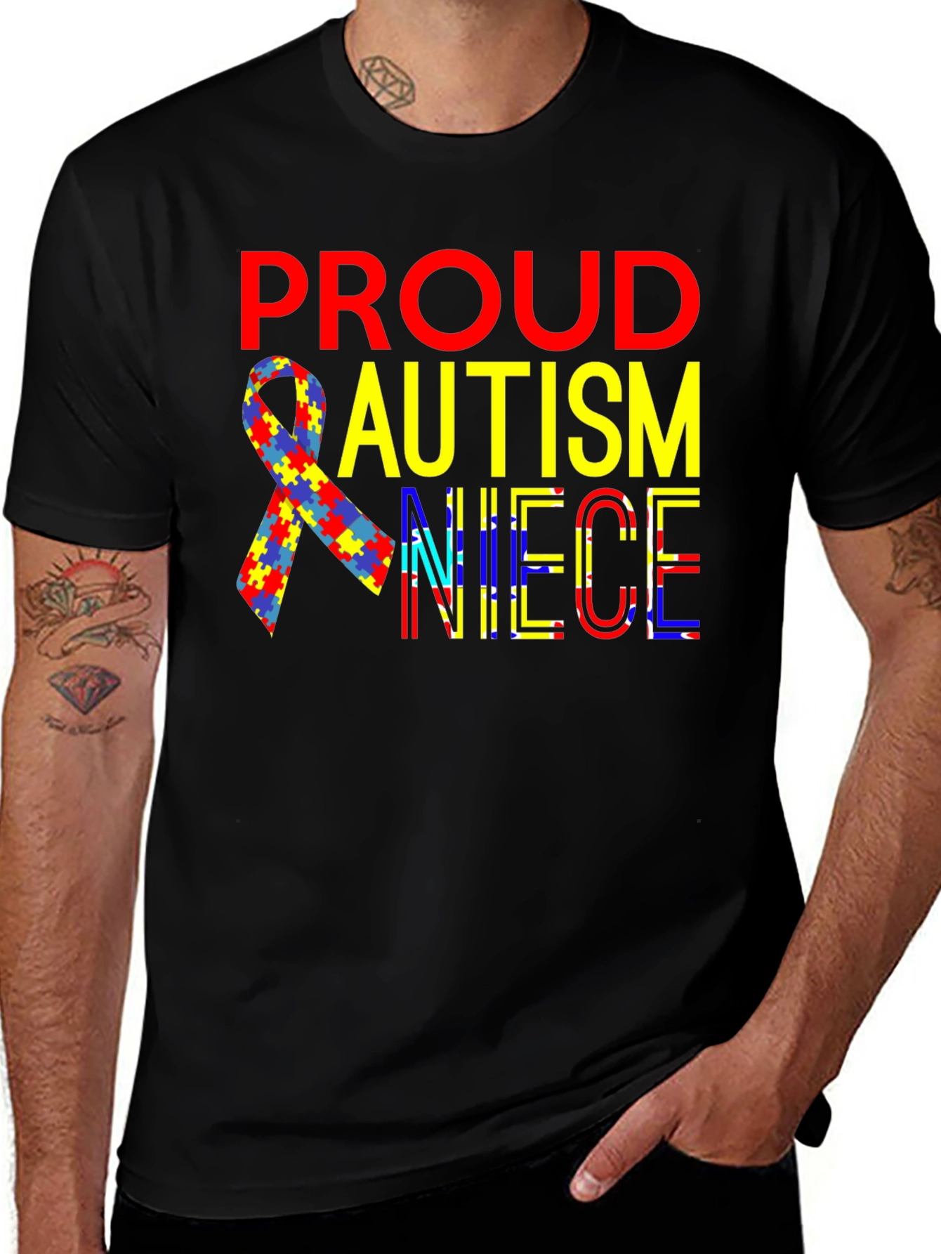 Proud Autism Niece T-Shirt Awareness 