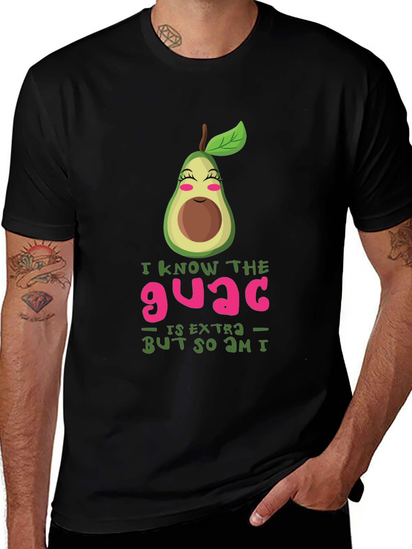 Variant 23 of Funny Guac is Extra Men's T-Shirt