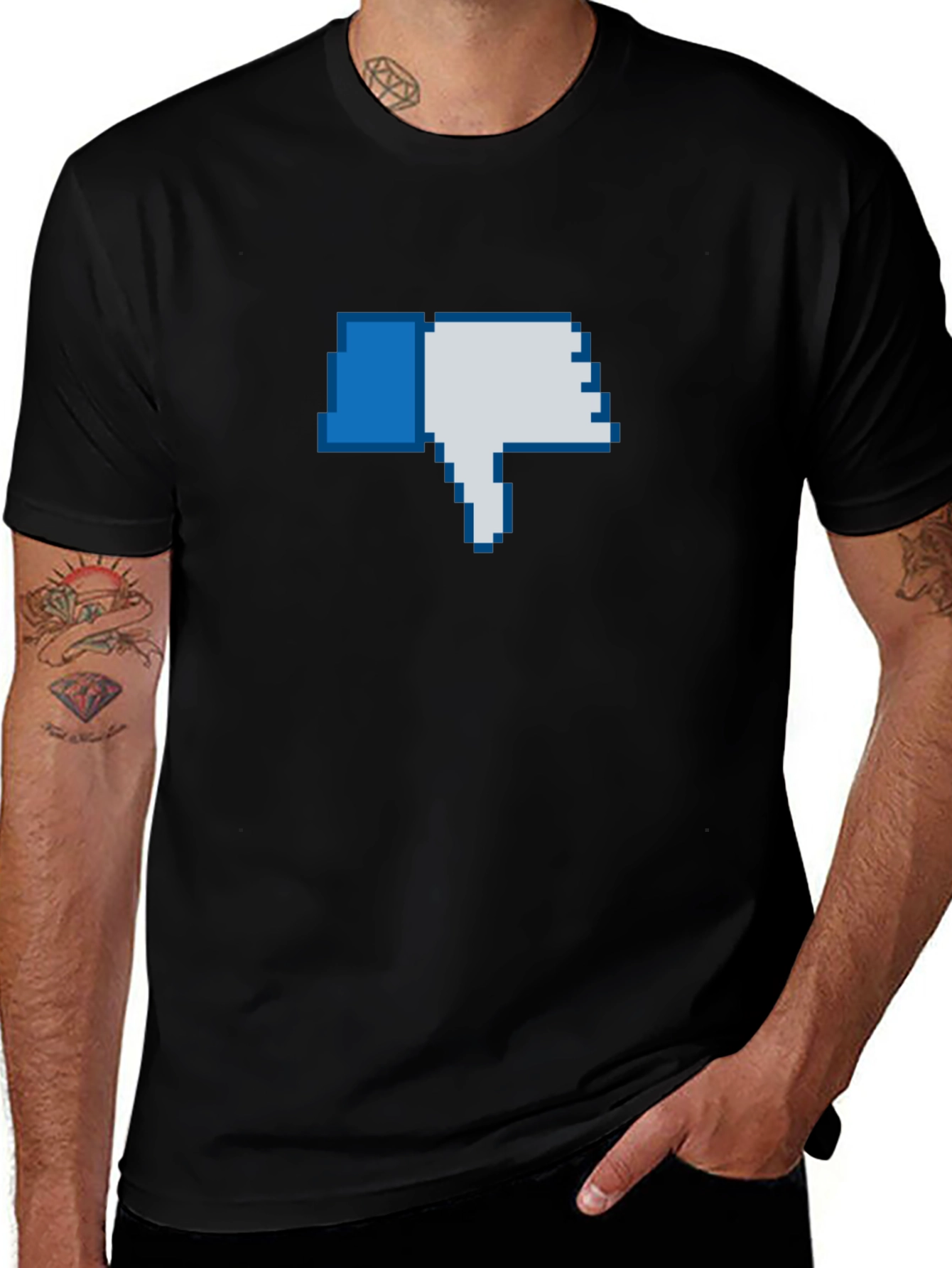 Variant 6 of Dislike Pixel Art Graphic T-Shirt