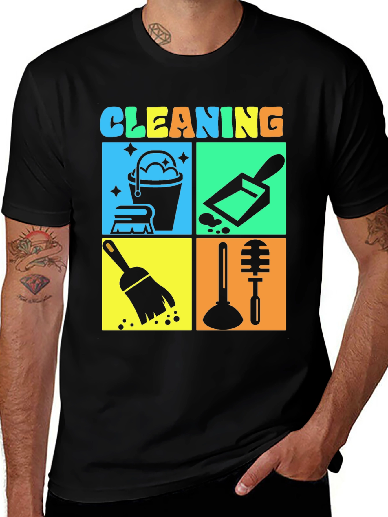 Variant 25 of Cleaning Crew Graphic T-Shirt