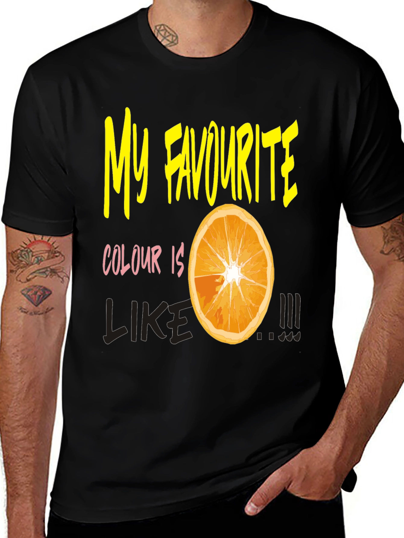 Variant 11 of Orange Slice T-Shirt - My Favorite Colour Is...