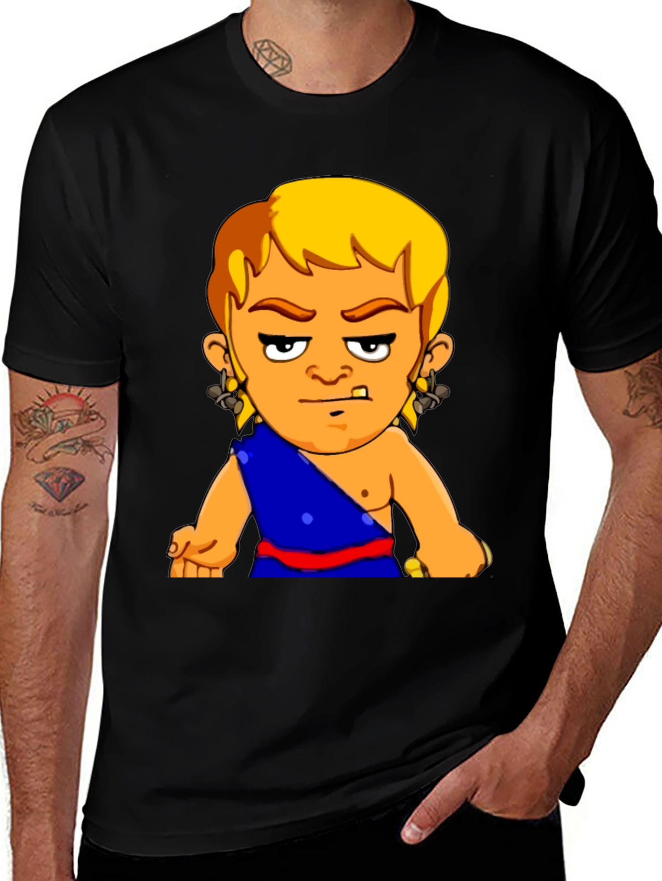 Variant 24 of Funny Cartoon Character Graphic T-Shirt