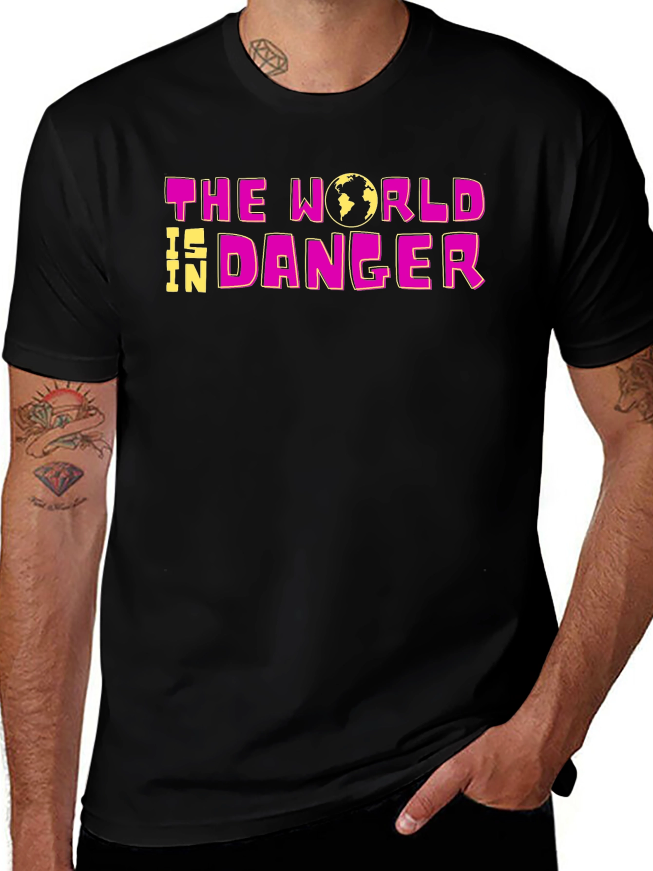 Variant 18 of The World Is In Danger Graphic T-Shirt